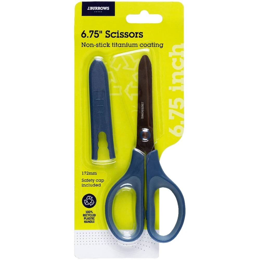 2 J.Burrows Titanium Scissors with Cap 6.75"/175mm, 2 of 3