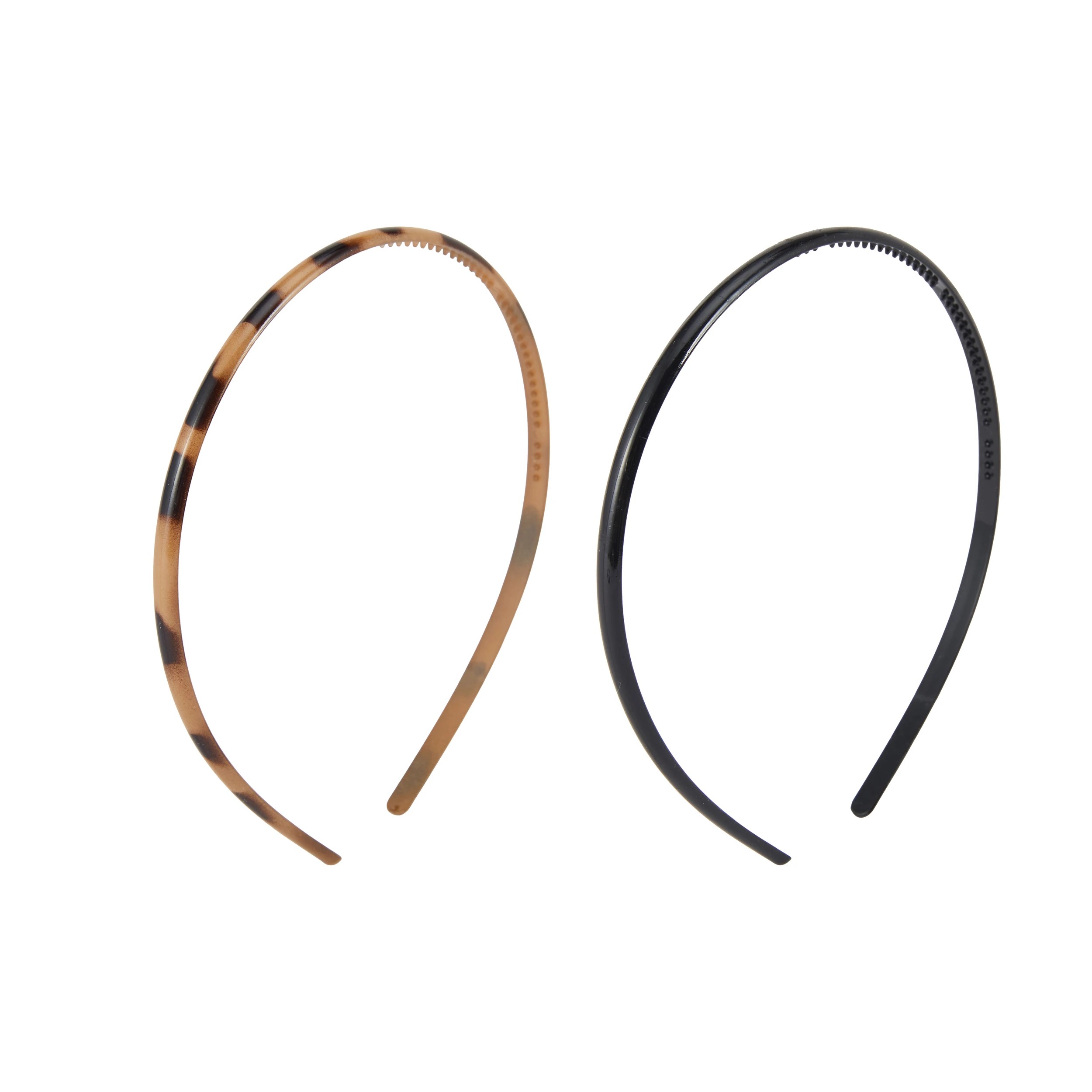 1 OXX Haircare 2 Piece Headband - Black and Tort, 1 of 4