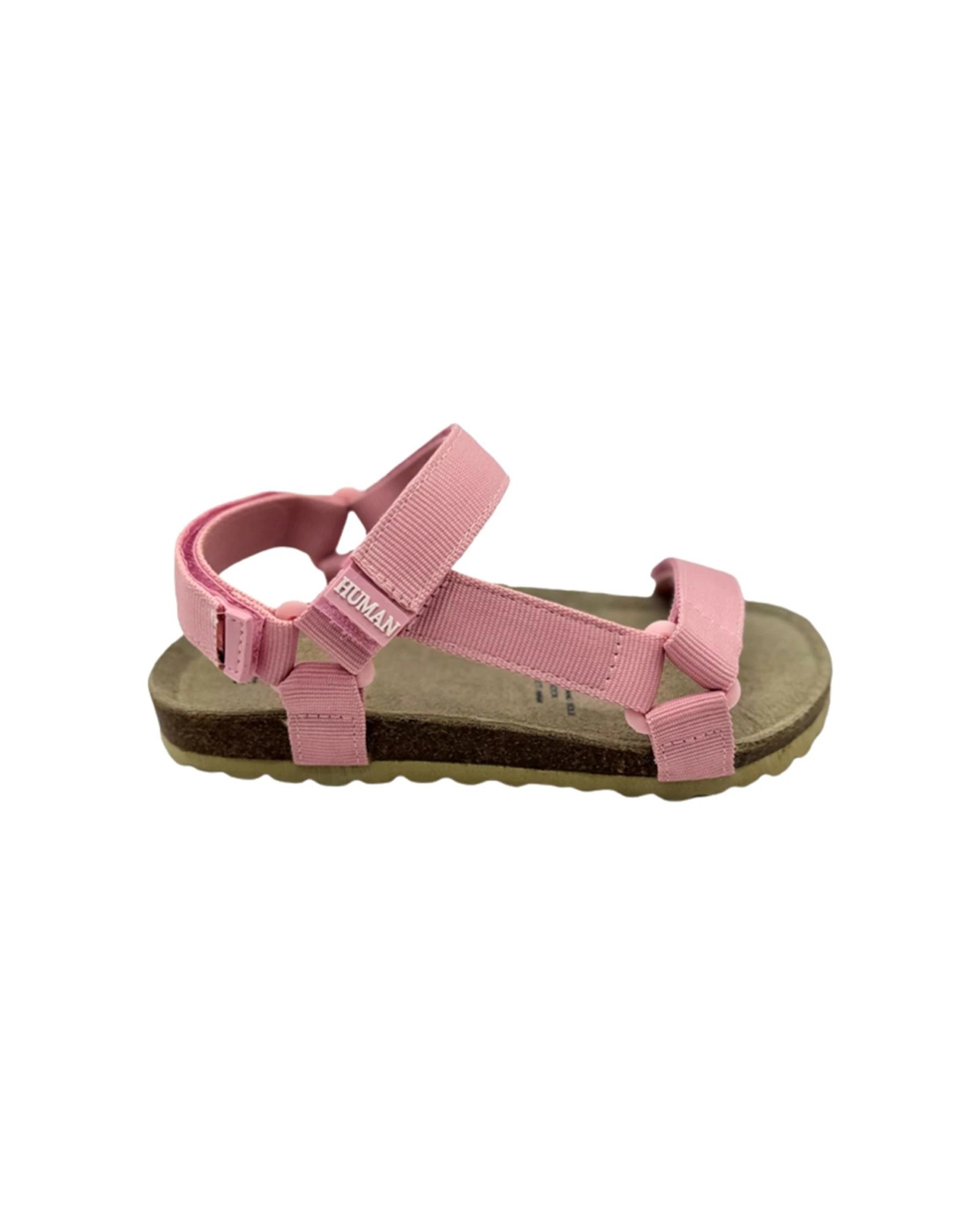 1 Human Shoes Wren Kids Ribbed Canvas Upper Adjustable Straps Pink PINK, 1 of 3