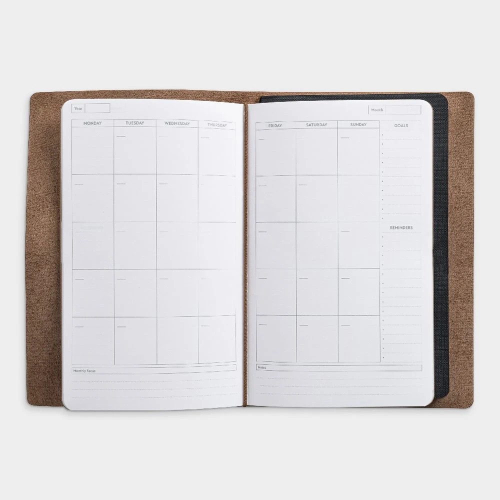 5 Otto Genuine Leather Personal Planner Tan, 5 of 8
