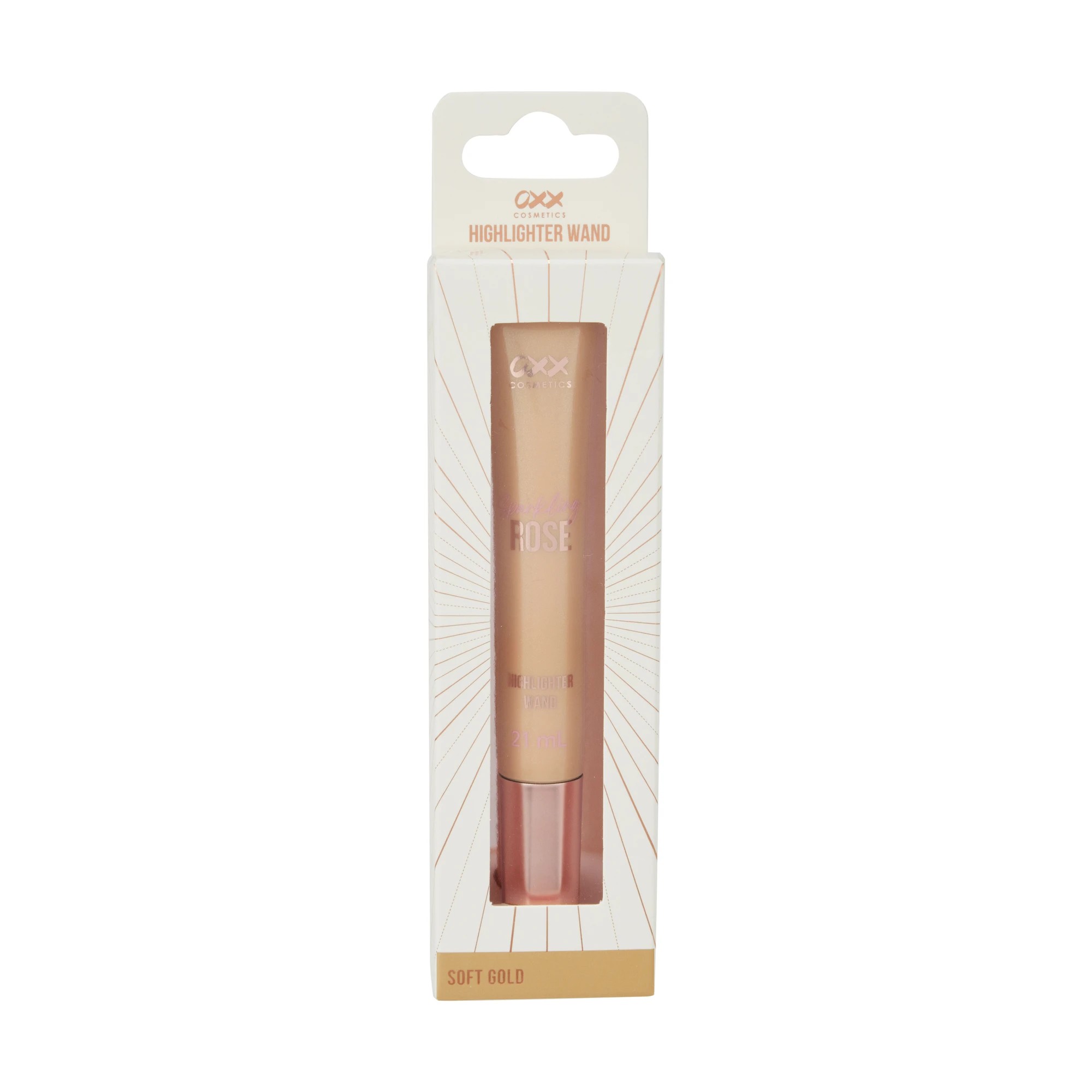 1 OXX Cosmetics Sparkling Rose Highlighter Wand - Soft Gold, 1 of 8