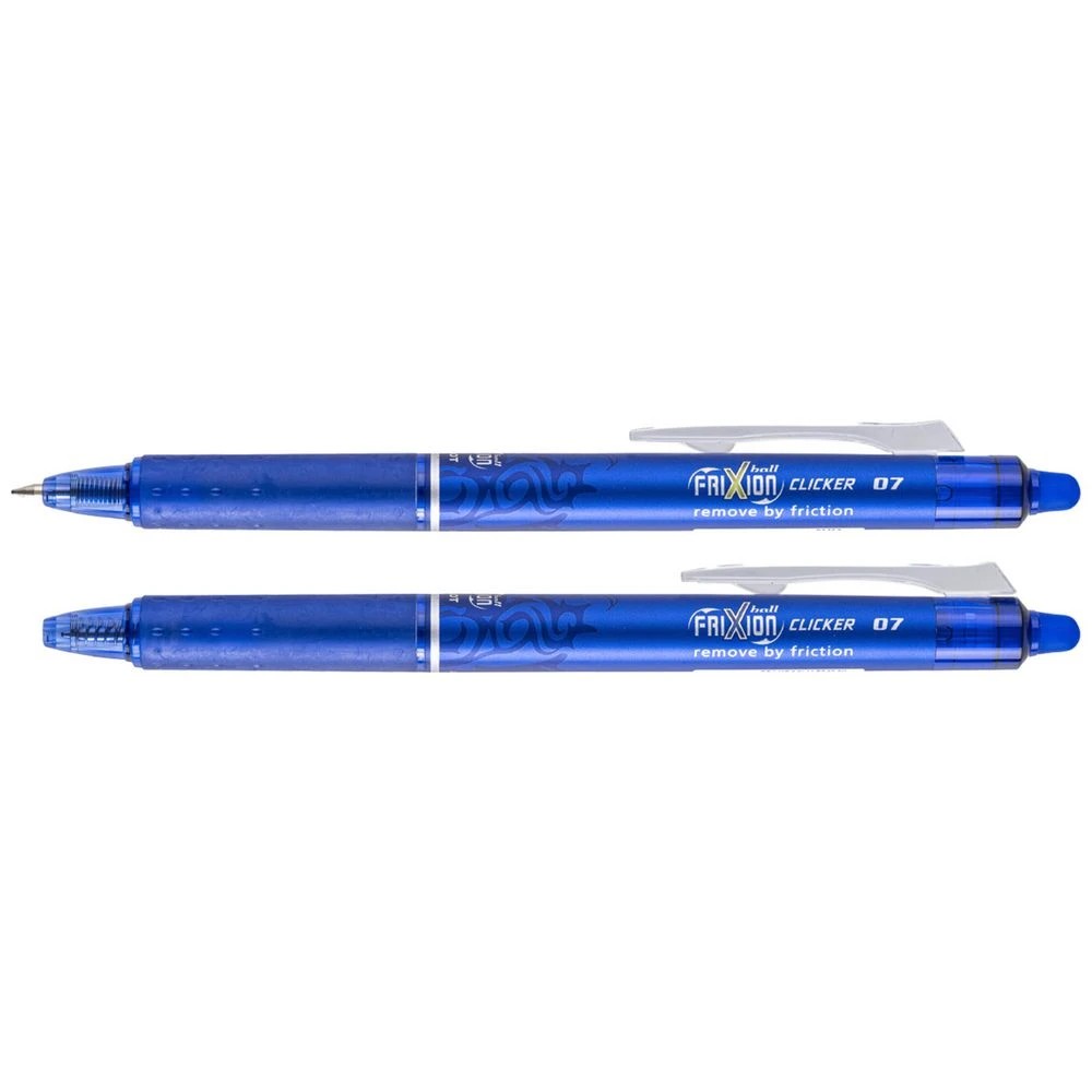 3 PILOT FriXion Clicker Erasable Gel Pen 0.7mm Blue 2 Pack, 3 of 9