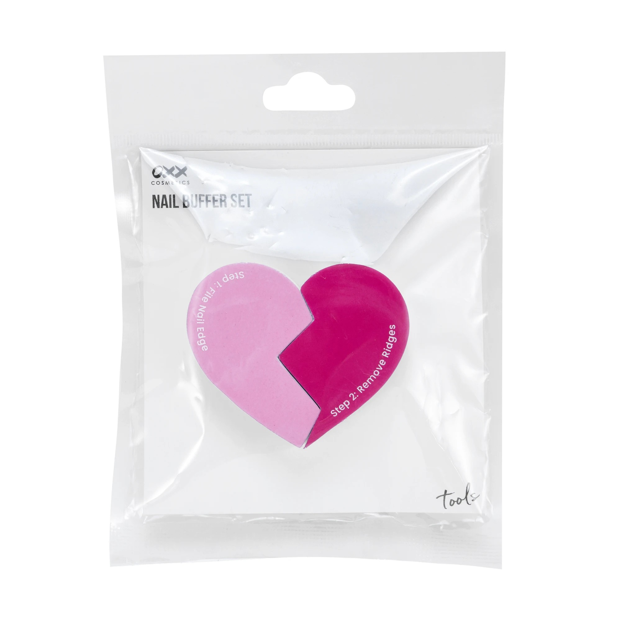 1 OXX Cosmetics Nail Buffer Set - Heart, 1 of 5