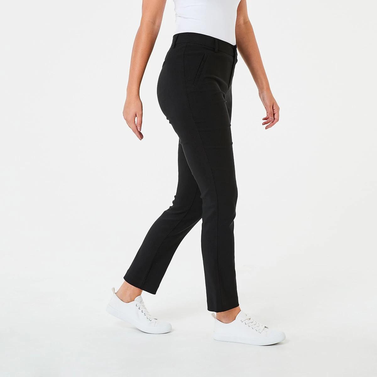 2 Slim Leg Bengaline Pants BLACK, 2 of 4