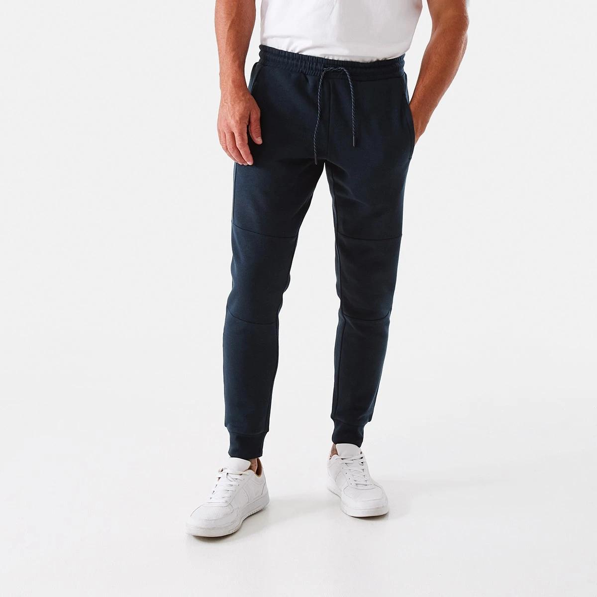 1 Active Mens Panel Trackpants Navy, 1 of 6