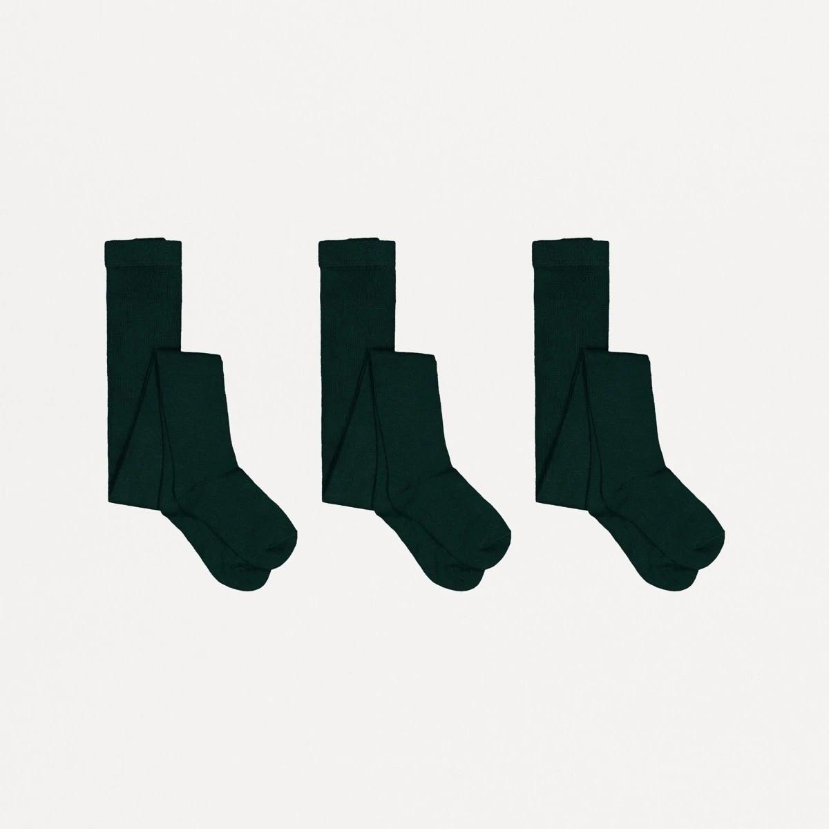 2 3 Pack School Cotton Rich Tights Sycamore, 2 of 3
