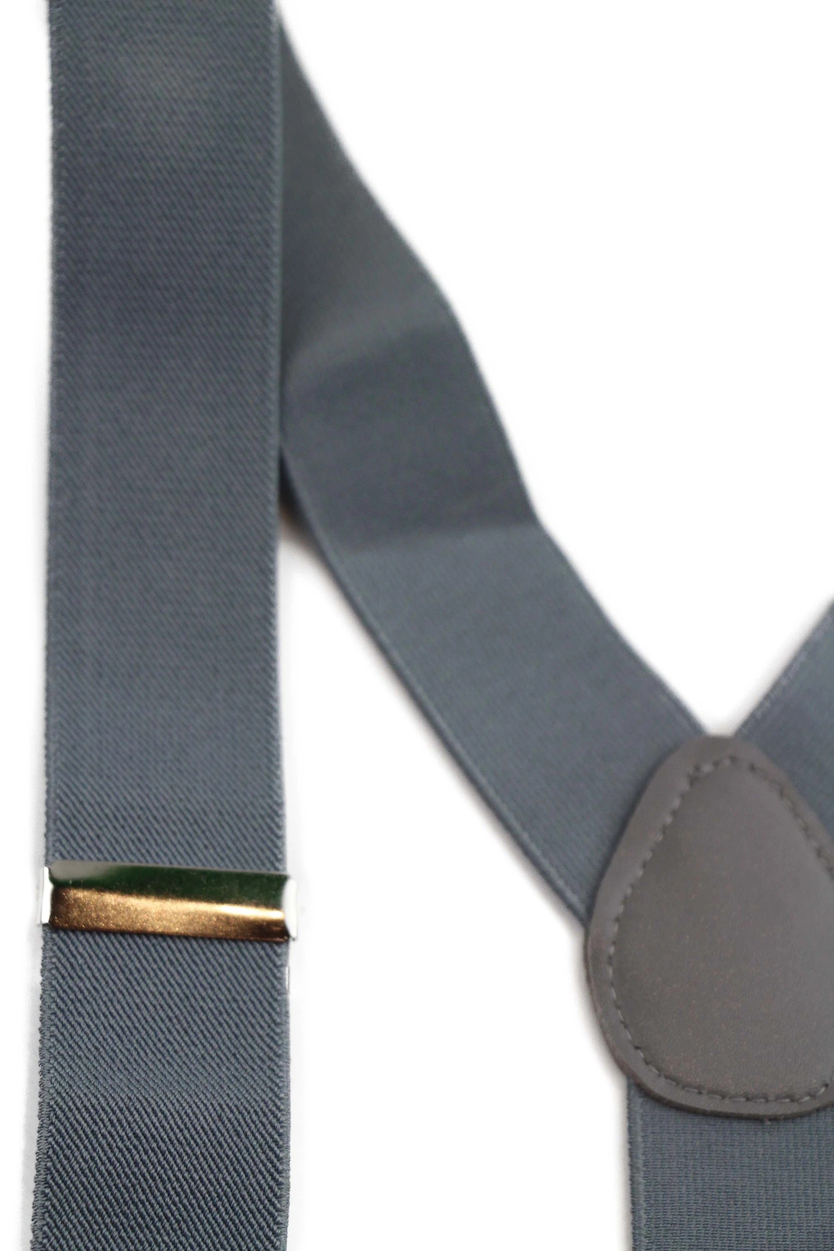 4 Zasel Mens Adjustable Wide Heavy Duty 100cm Suspenders - Grey - Grey, 4 of 4