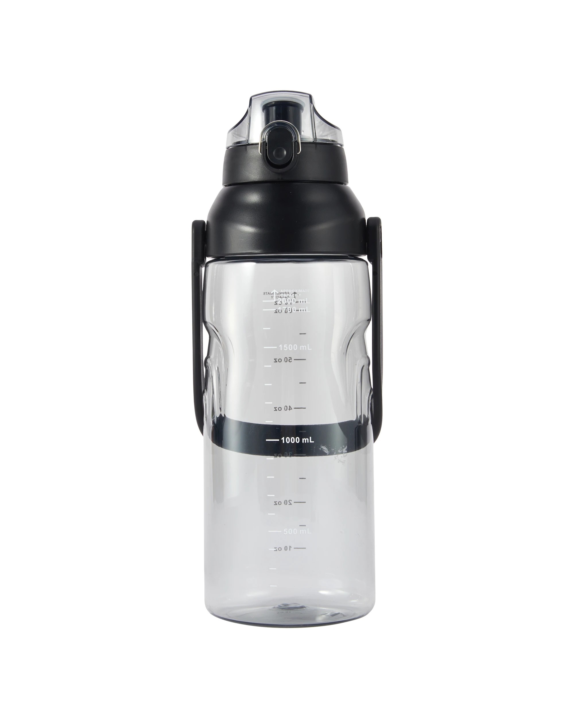 1 2L Grey Drink Bottle with Handle, 1 of 7