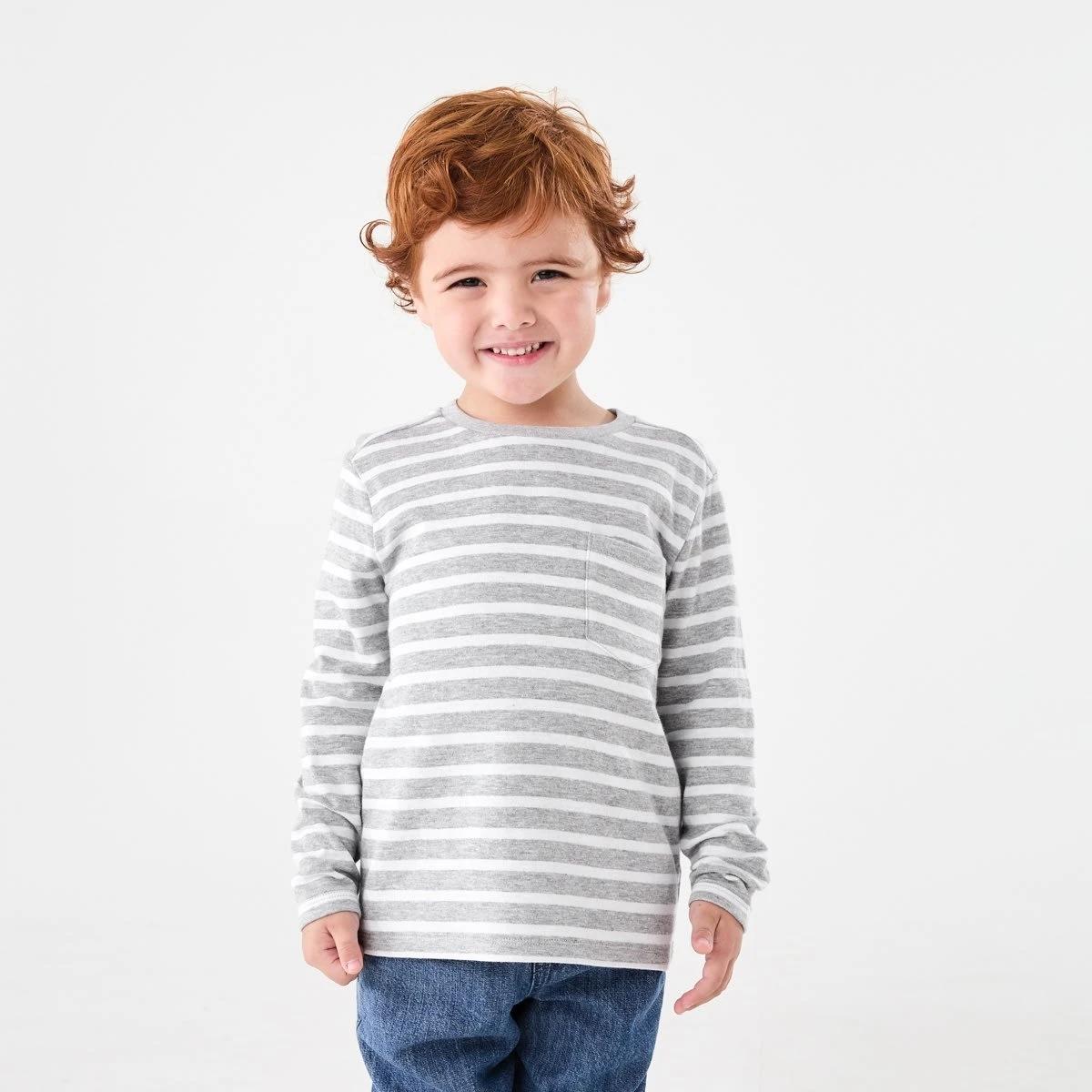 1 Double Cloth Stripe T-shirt Mrl Stripe, 1 of 6