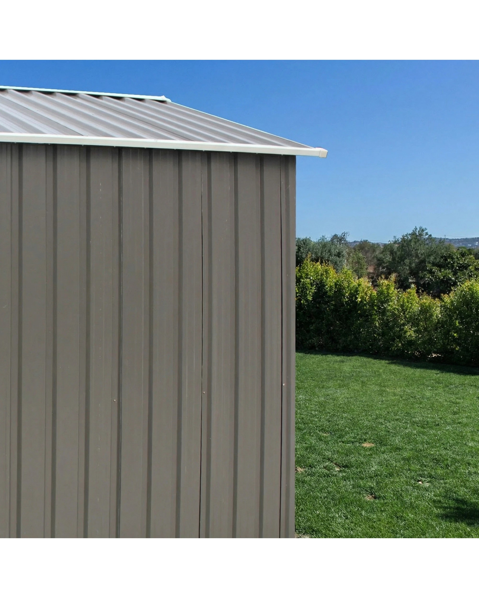 6 Wallaroo 4ft x 6ft Garden Sheds Tool Storage Outdoor Workshop Shelter Spire Roof - Grey, 6 of 9