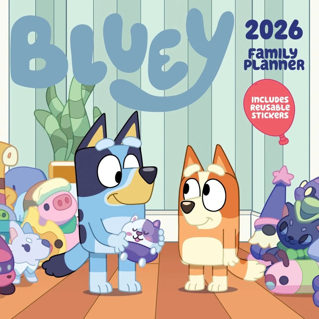 1 Bluey 2026 Family Planner Calendar, 1 of 3