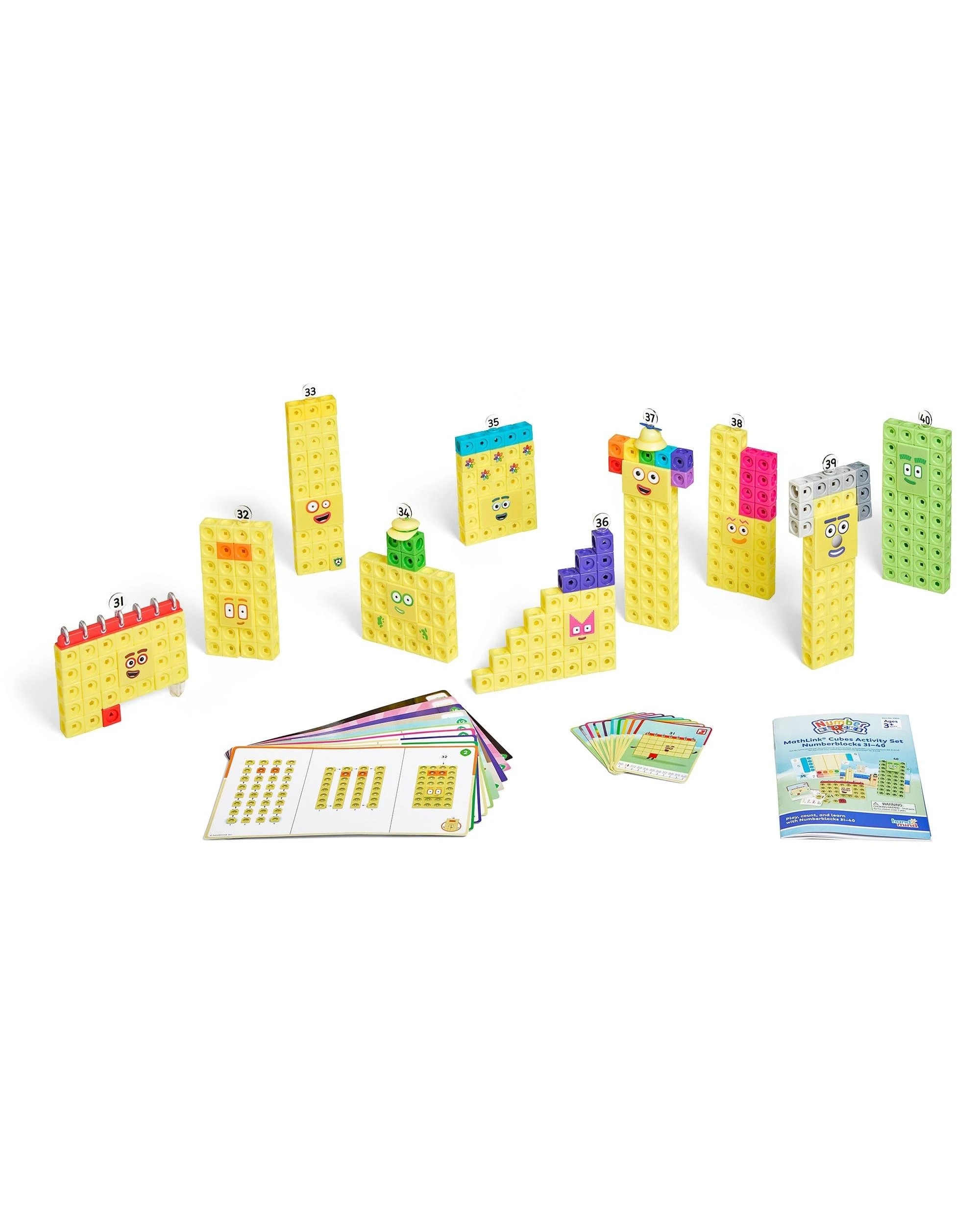 4 Hand2Mind Numberblocks Mathlink Cubes 31 to 40 Activity Set, 4 of 9