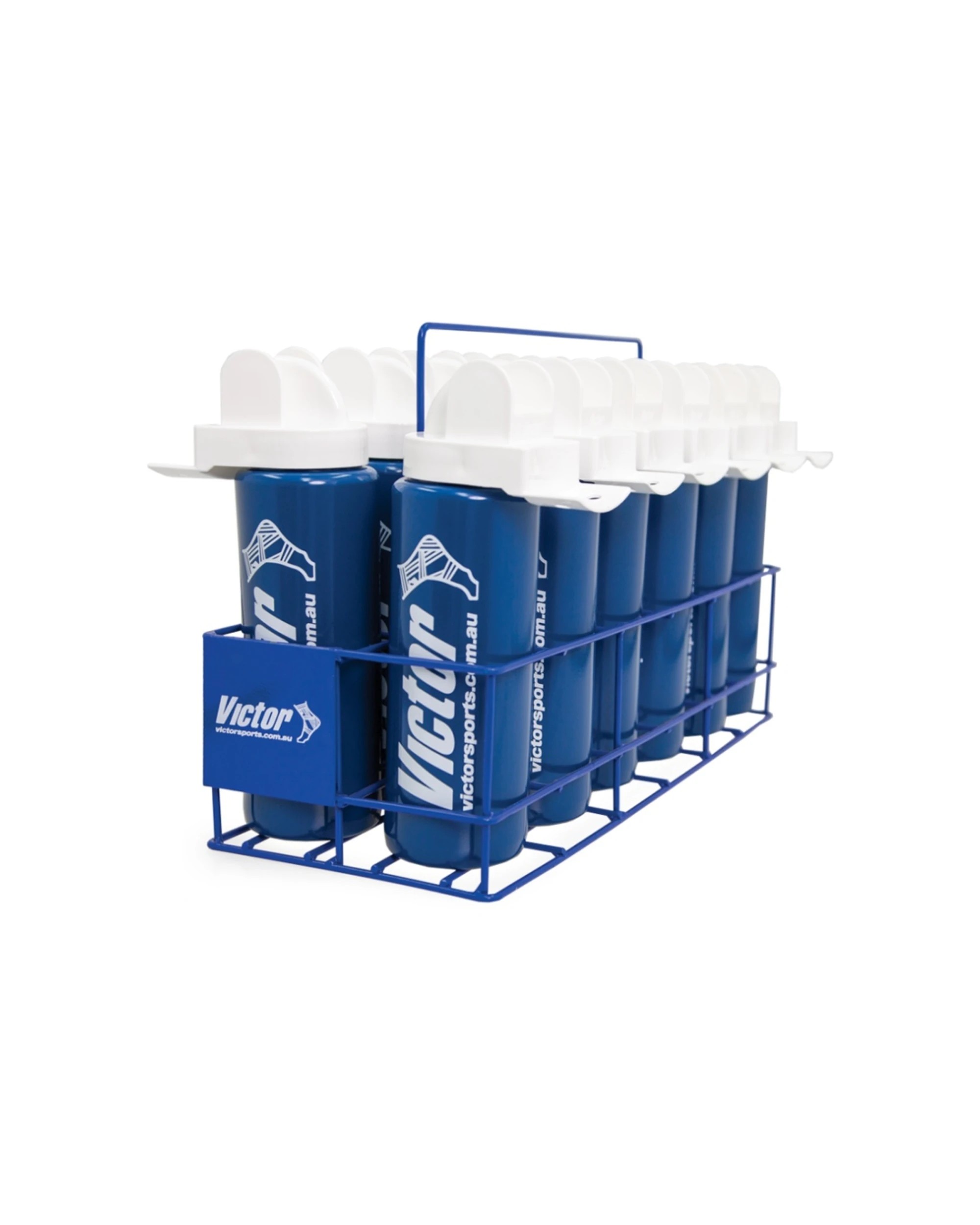 2 Victor Sports Handheld Wire Drink Bottle Carrier Holds 12 Bottles - Blue, 2 of 2