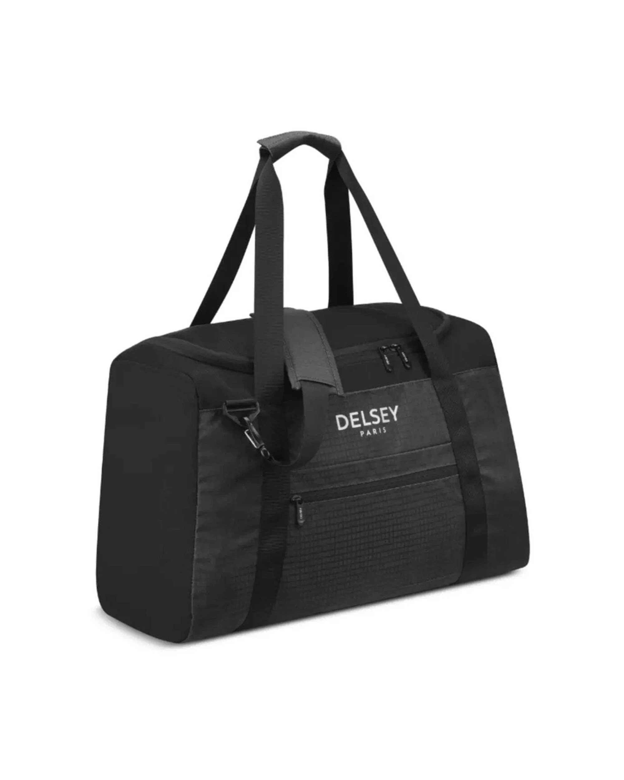 2 Delsey Nomade 55 cm Foldable Duffle Bag Vacuum Insulated Leakproof Portable - Black, 2 of 5