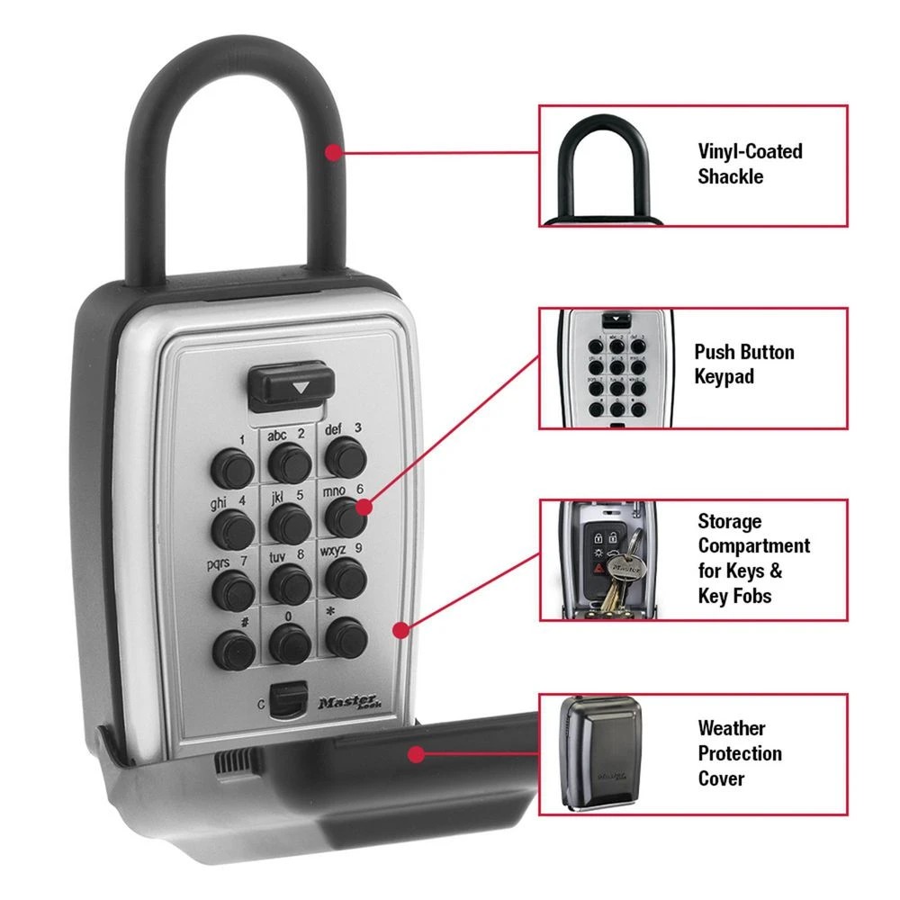 3 Master Lock Portable Combination Lock Key Safe, 3 of 10