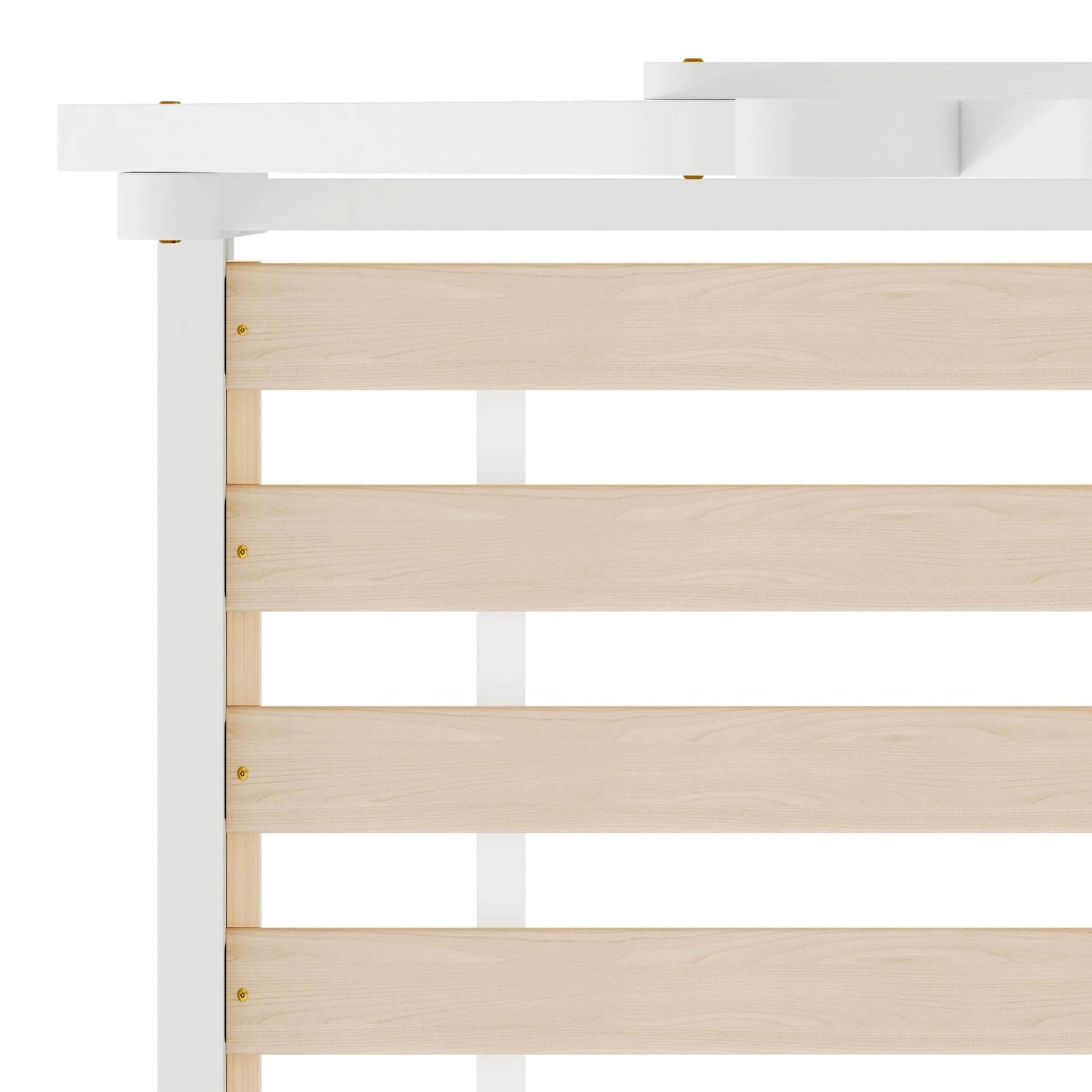 10 Alfordson Kids Bed Frame Wooden Timber Single House Frame Platform Base Estelle - White, 10 of 10