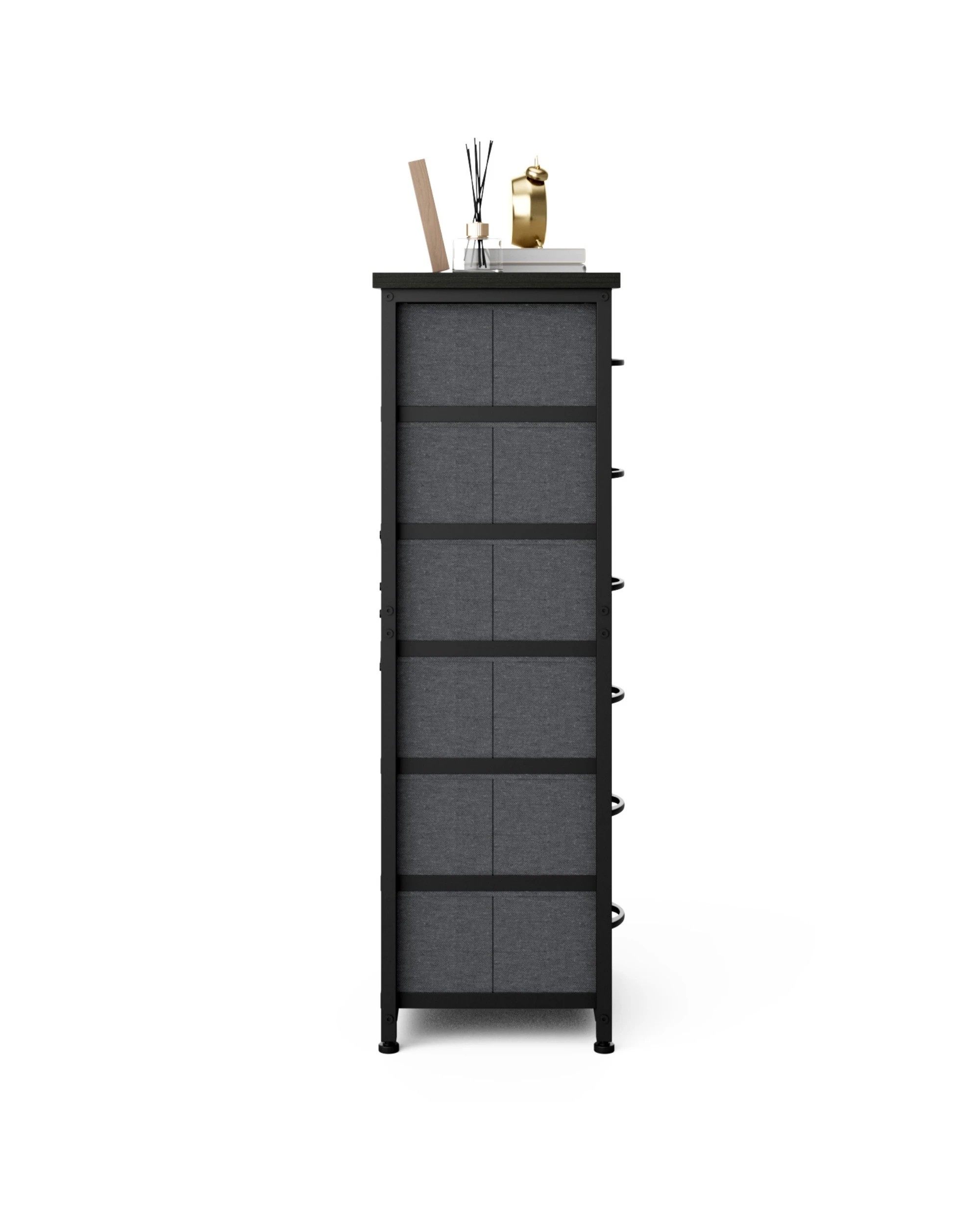 9 Advwin Tall Dresser for Bedroom with 6 Drawers & Adjustable Feet - Black, 9 of 10