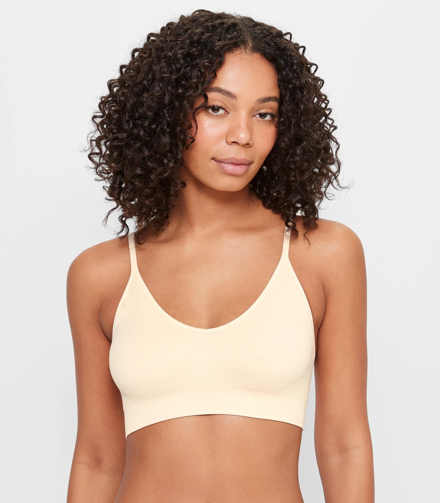 1 Target Seamfree Low Impact Sports Crop Top NUDE, 1 of 3