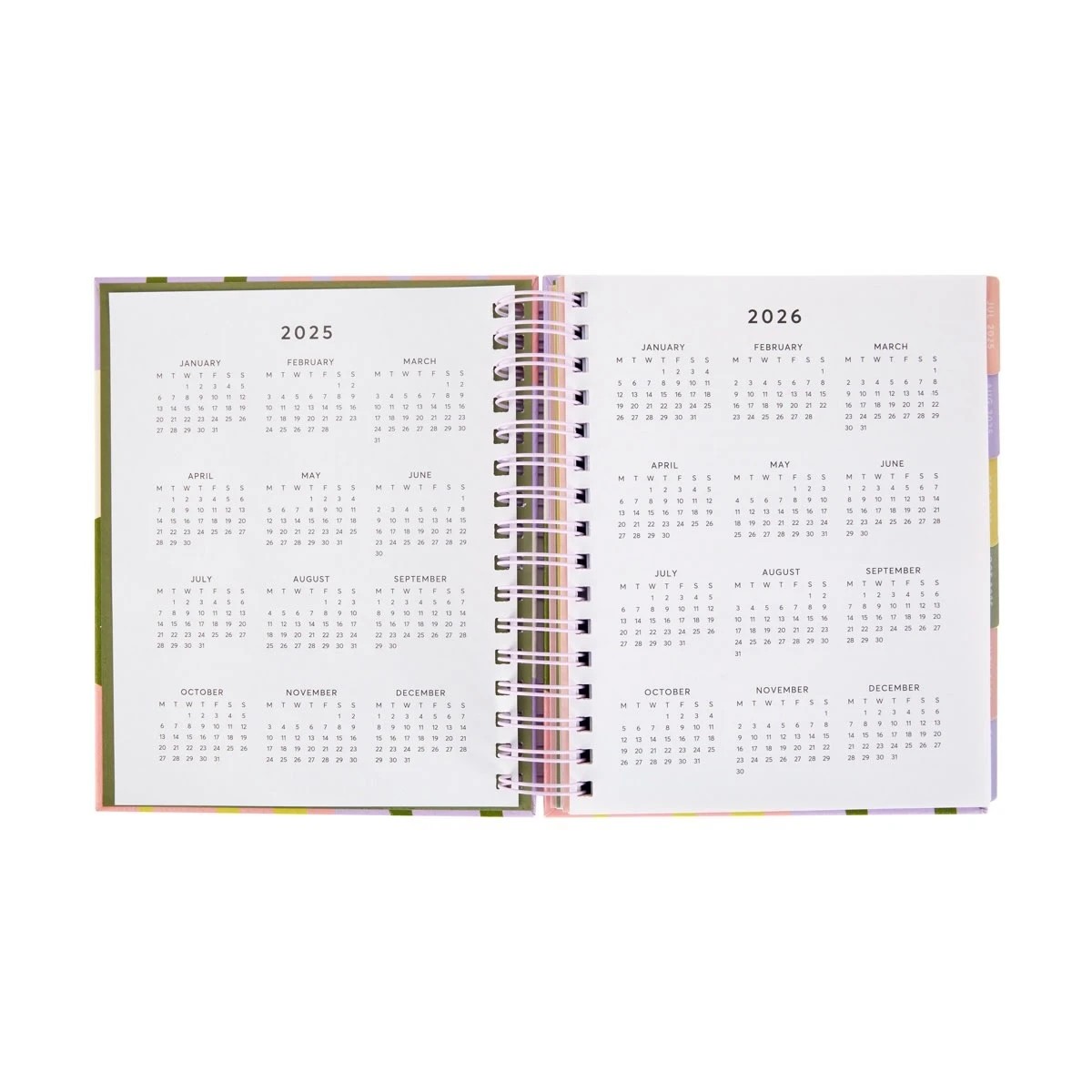 4 25-26 18-Month Spiral Planner - Abstract, 4 of 7