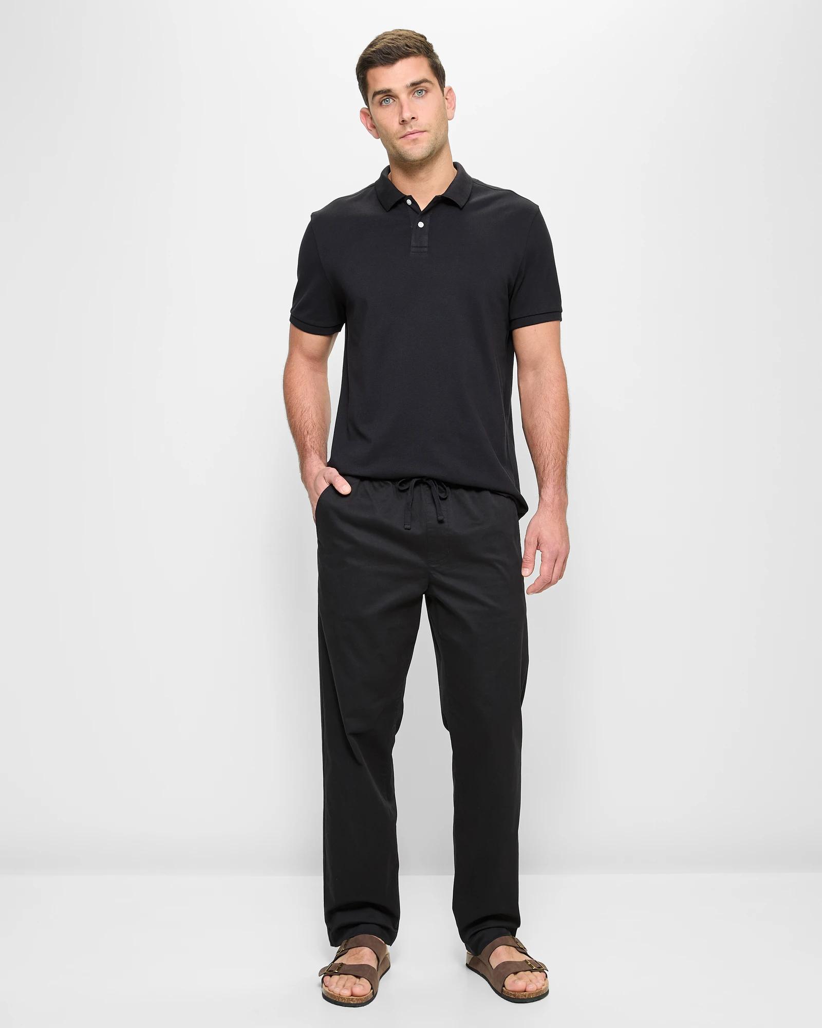 1 Target Australian Cotton Relaxed Chino Pants BLACK, 1 of 5