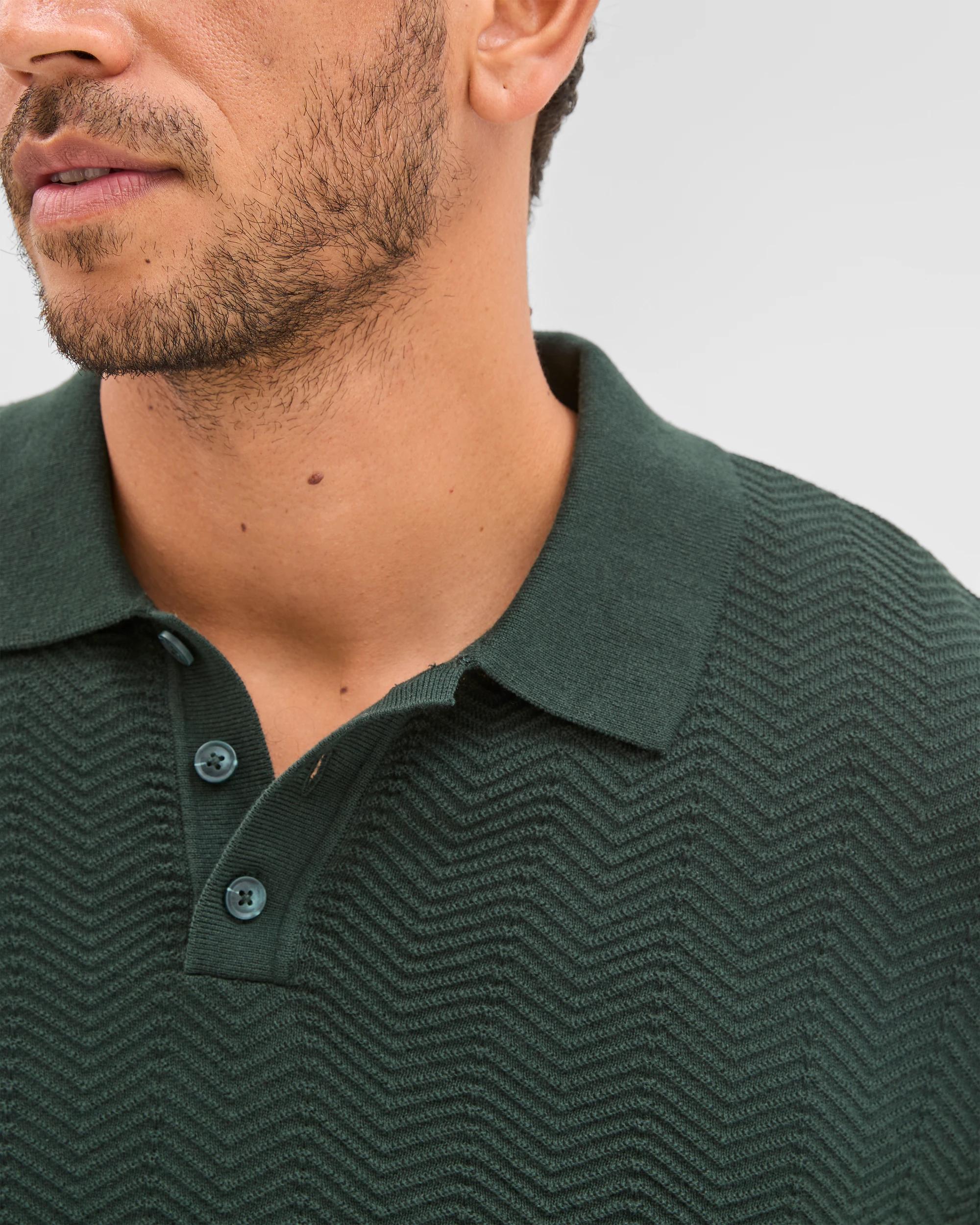 5 Preview Australian Cotton Knit Polo Top SCARAB, 5 of 6