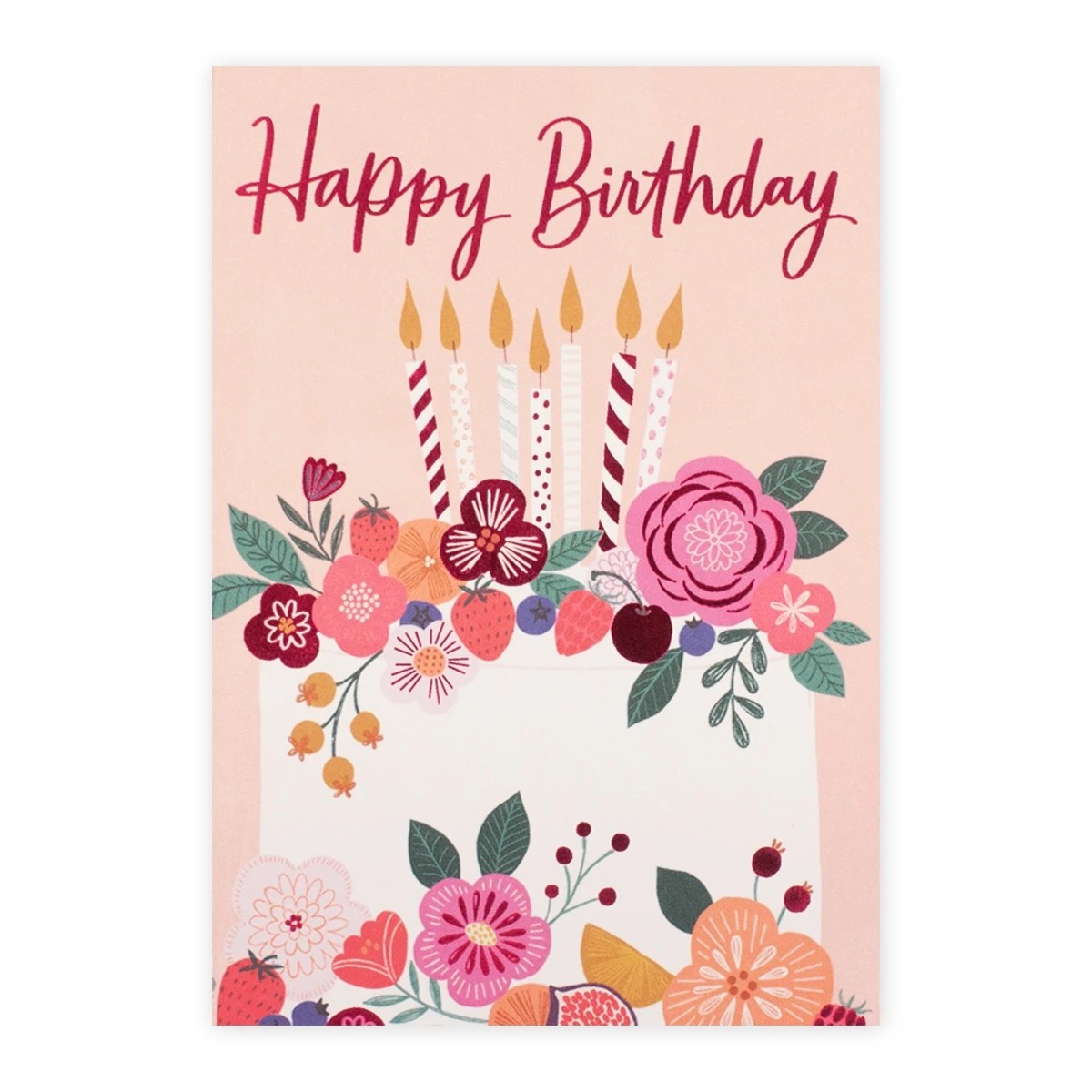 3 Connections from Hallmark Birthday Card - Floral Cake, 3 of 3