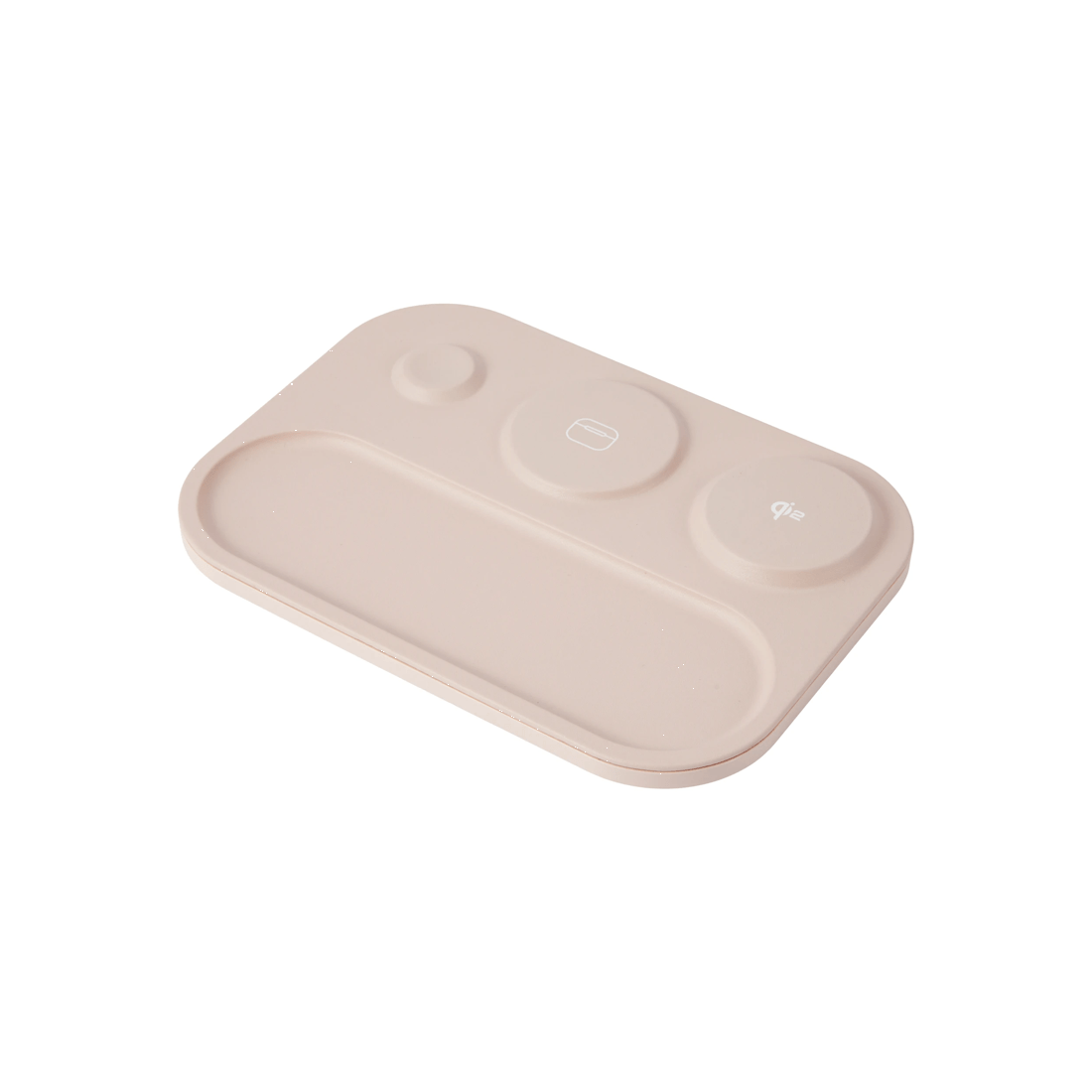 1 3-in-1 Wireless Charger Tray - Beige, 1 of 9