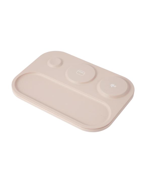 3-in-1 Wireless Charger Tray - Beige
