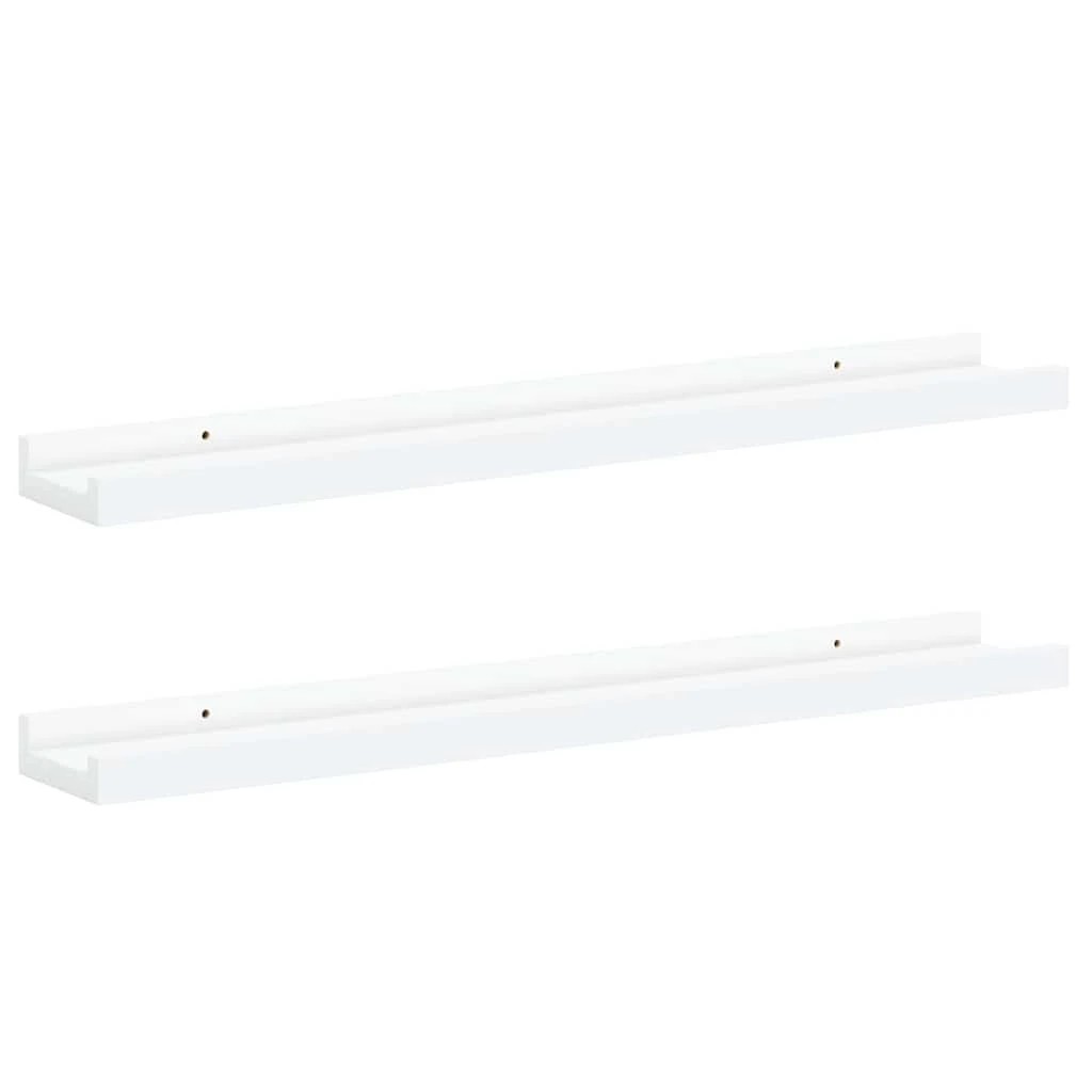 5 vidaXL Frame ledge shelf Durable - White, 5 of 9