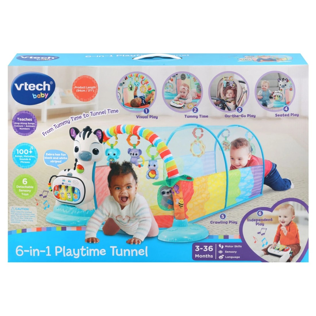 1 VTech Baby 6-in-1 Playtime Tunnel, 1 of 6