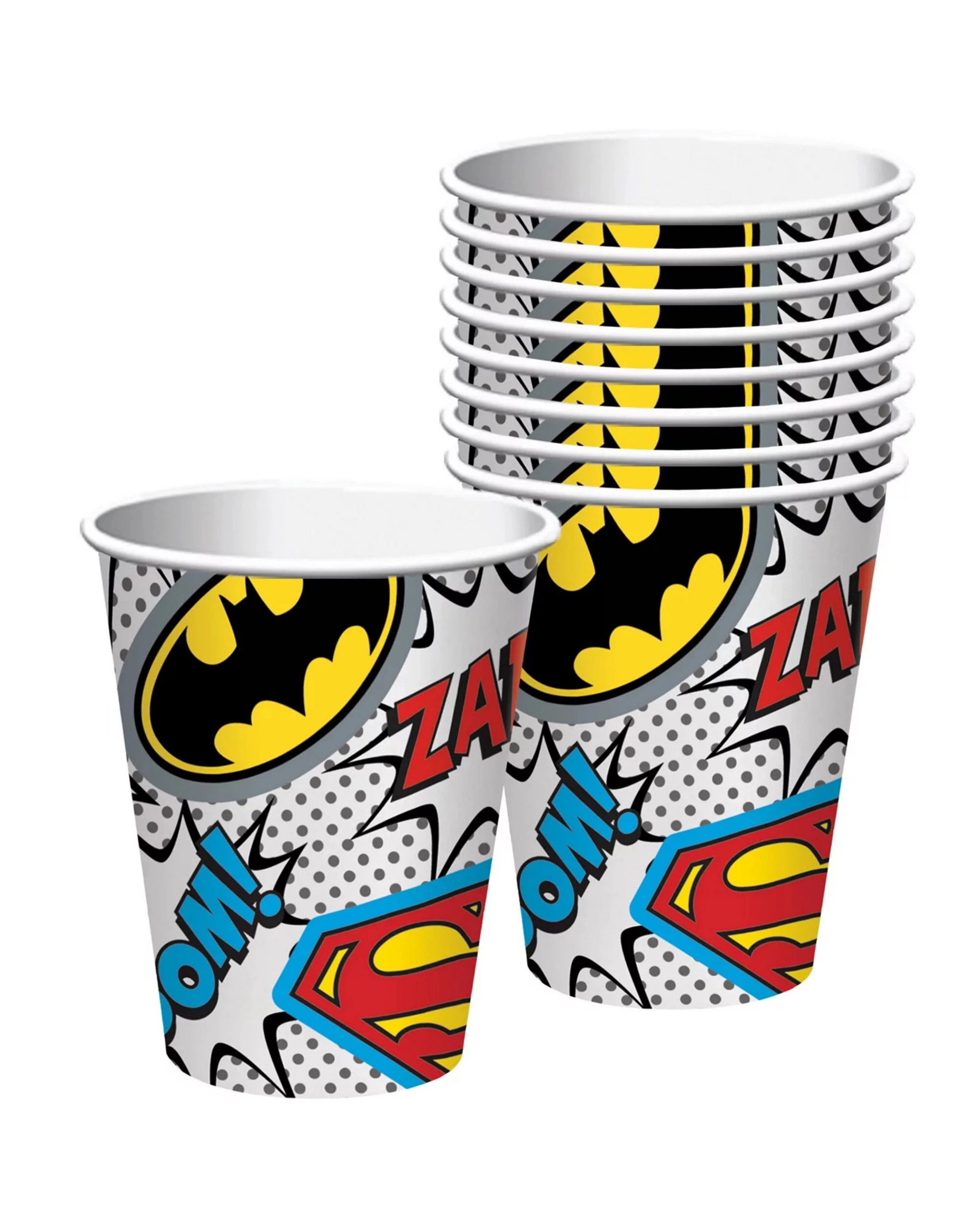 1 Justice League Justice League Heroes Unite Paper Cups Pack of 8, 1 of 3