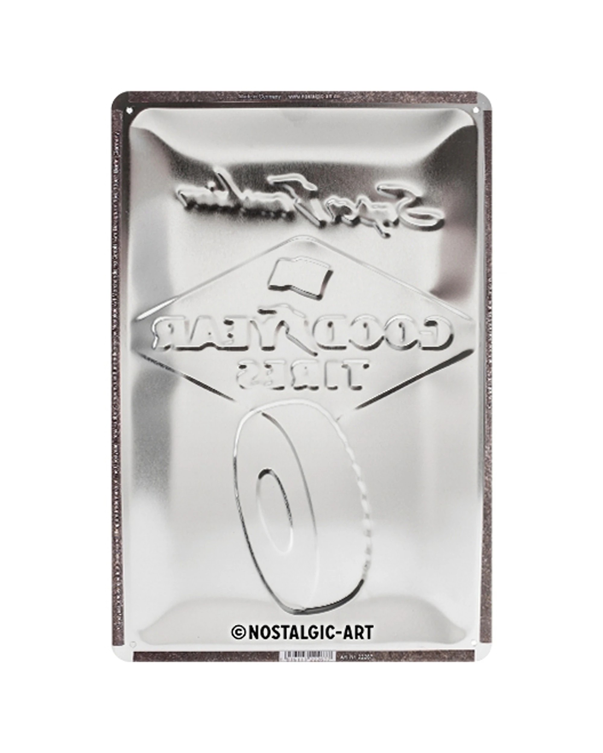3 Nostalgic-Art Medium 20x30cm Metal Wall Art Sign Plaque - Goodyear Super - Multi, 3 of 4