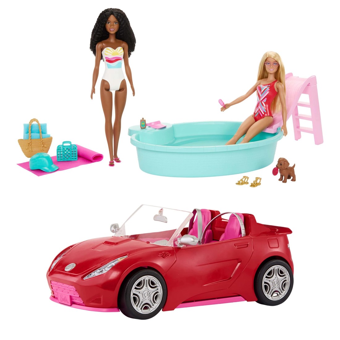 6 Barbie Convertible Toy Car Playset, 6 of 6