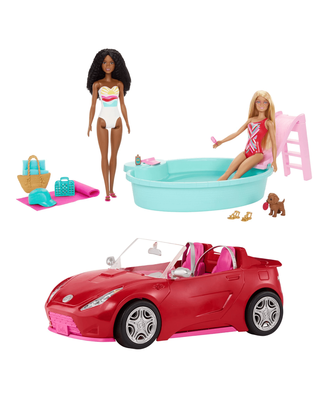 6 Barbie Convertible Toy Car Playset, 6 of 6