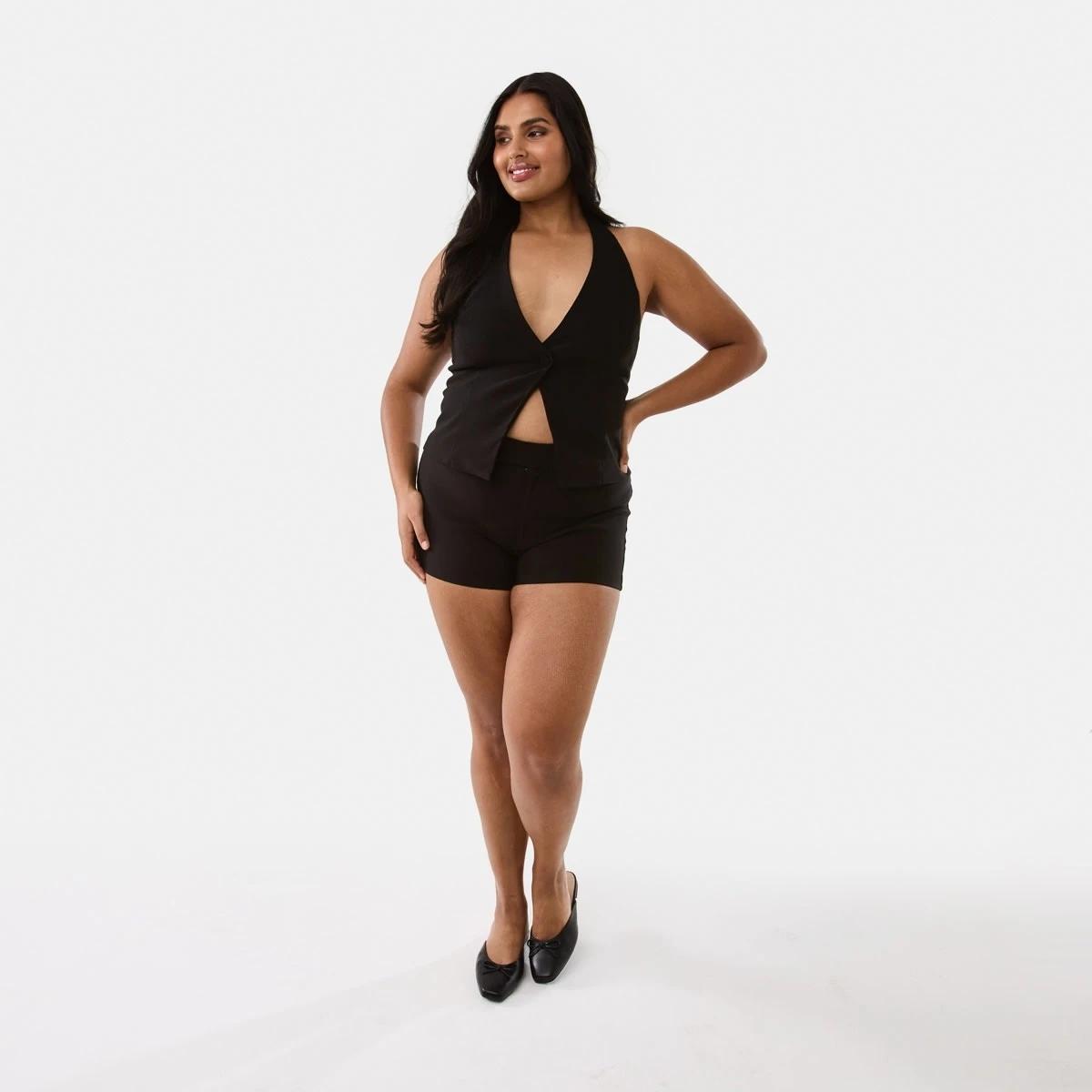 4 Micro Bengaline Shorts Black, 4 of 8
