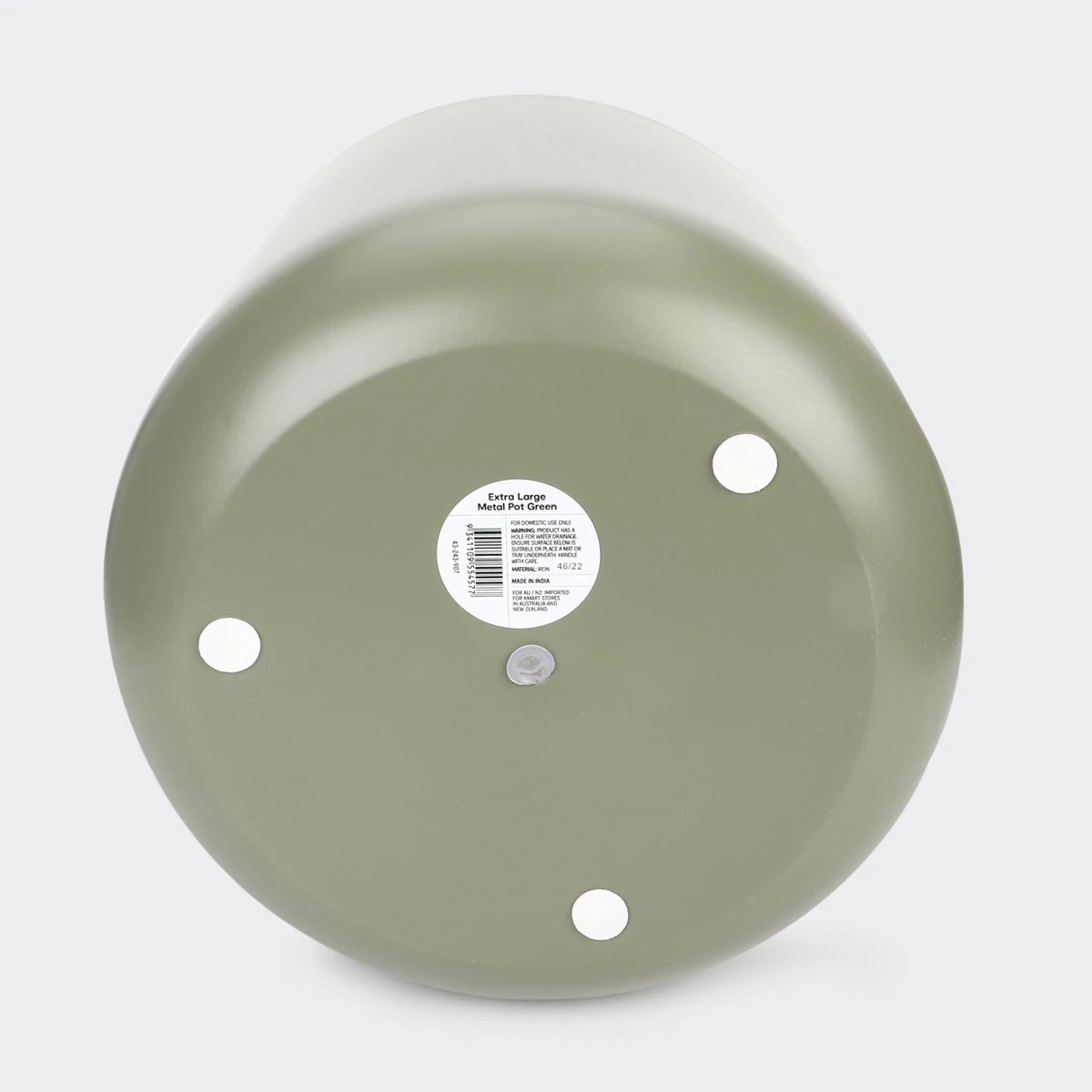 6 Extra Large Metal Pot Green, 6 of 6