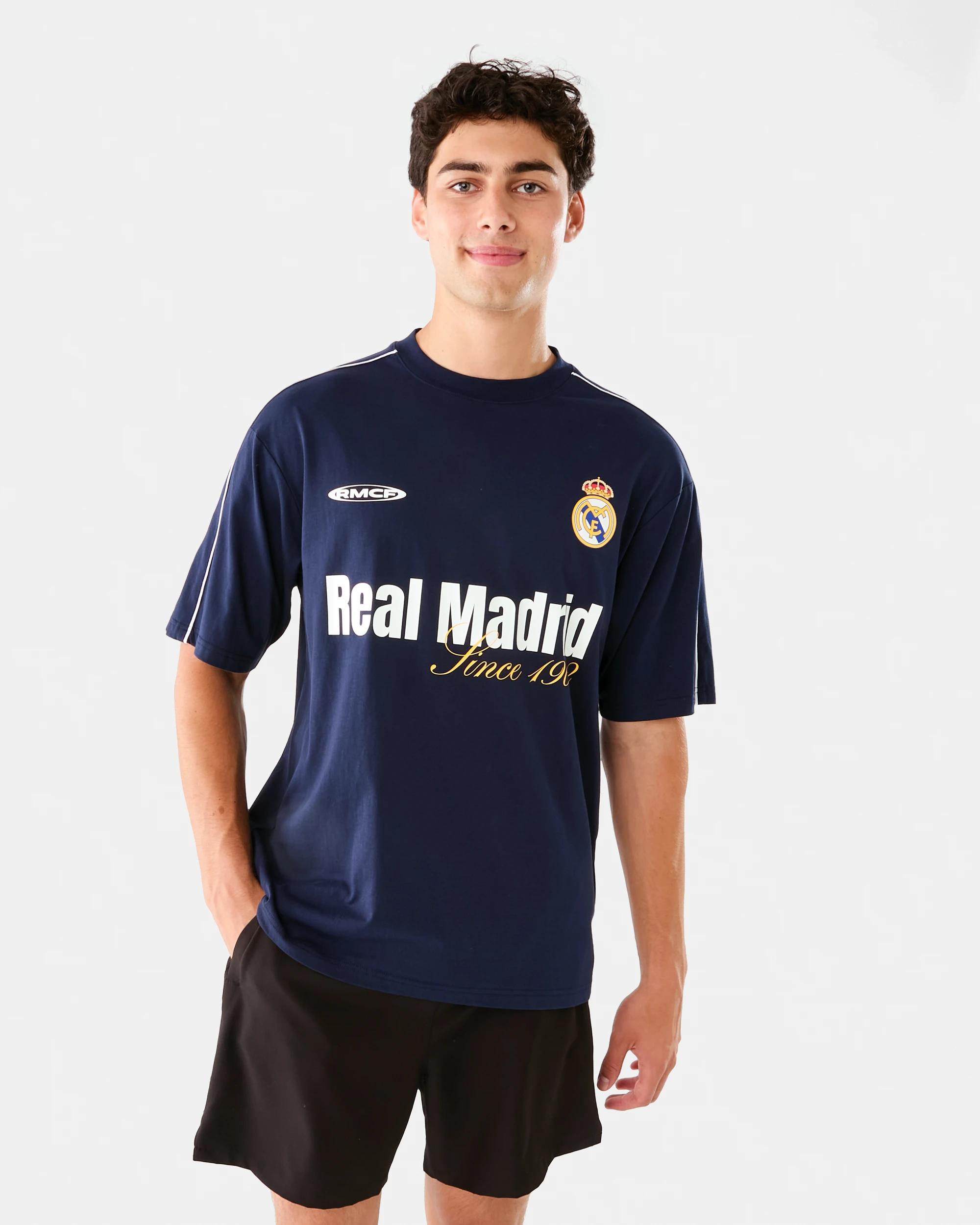 1 Real Madrid Oversized Adult T-shirt Navy 7d5w, 1 of 8