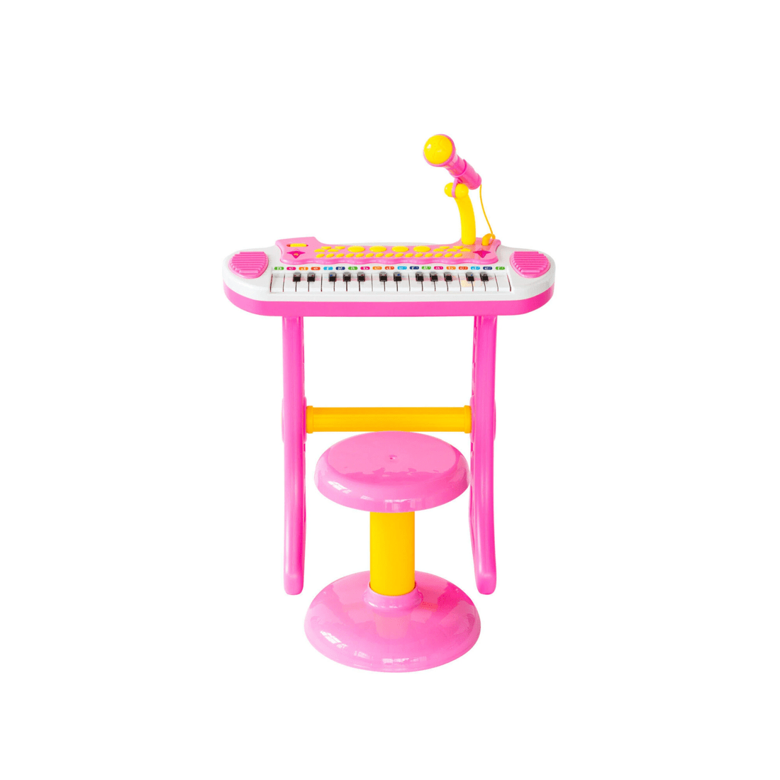 2 Lennox Children's Electronic Keyboard with Stand (Pink) Musical Instrument Toy, 2 of 7