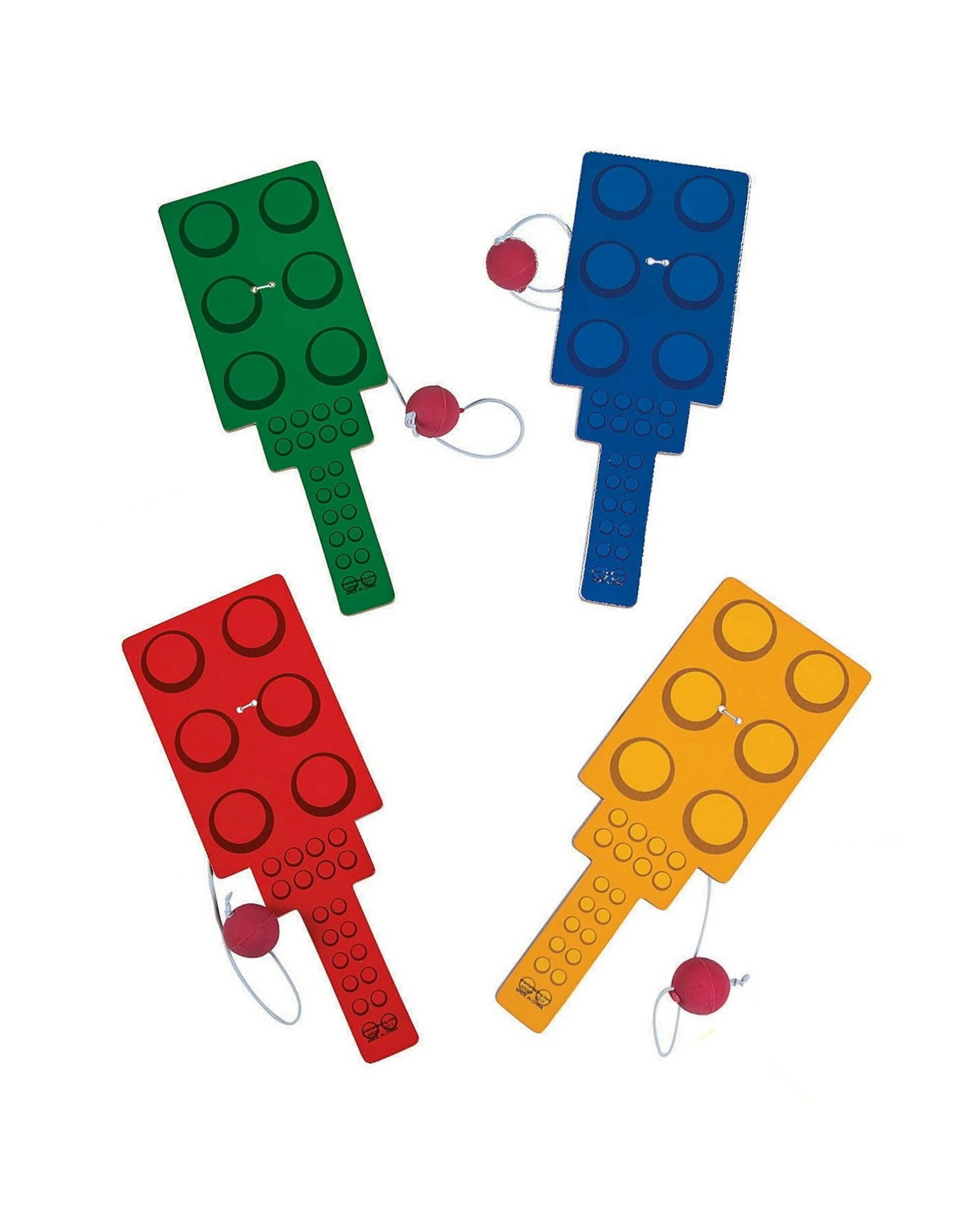 1 Partyrama Brick Paddleball Toys Pack of 12, 1 of 1