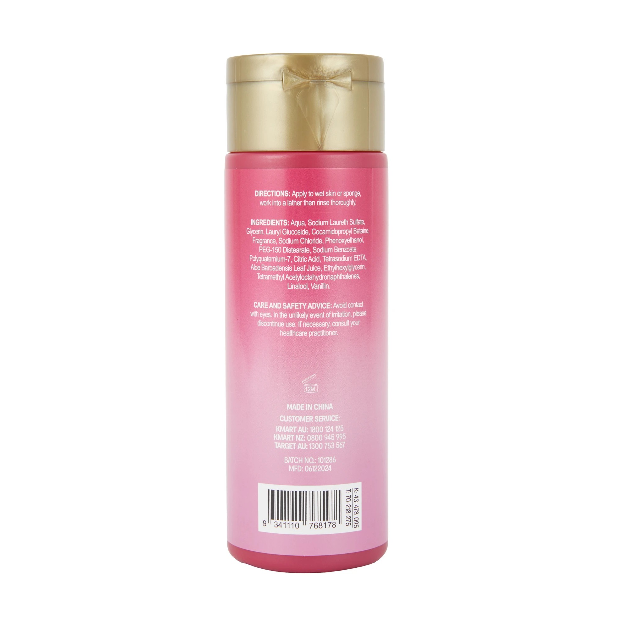 3 OXX Bodycare Pink Blossom Sweet Euphoria Body Wash 200ml - Strawberry, Violet and Sandalwood, 3 of 3