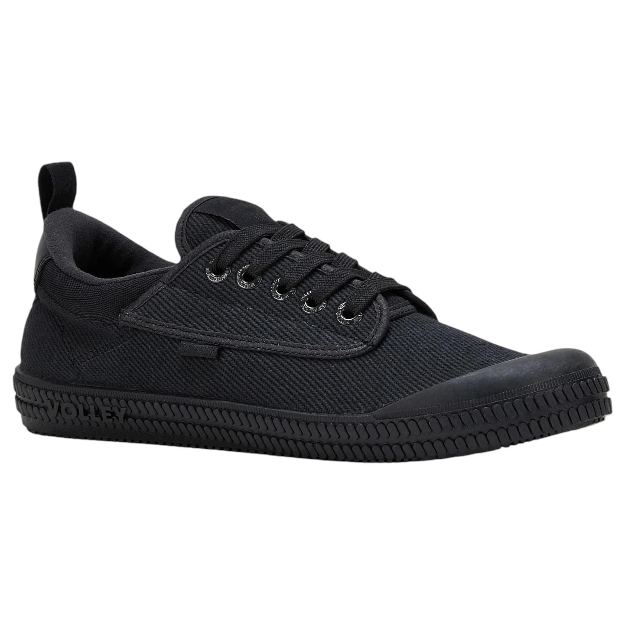 5 Volley Unisex Heritage Low Mens Womens Casual Shoes Black/Black BLACK/BLACK, 5 of 5