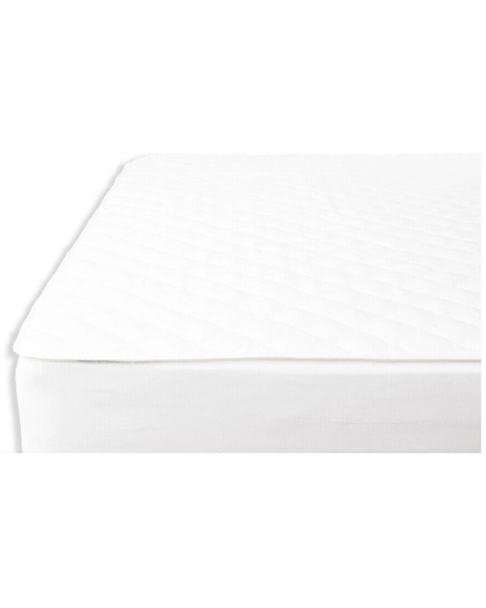 1 Sheraton Luxury Quilted Fitted Mattress Protector Queen Bed - Comfortable Fit And Allergy Barrier.
 - White, 1 of 3