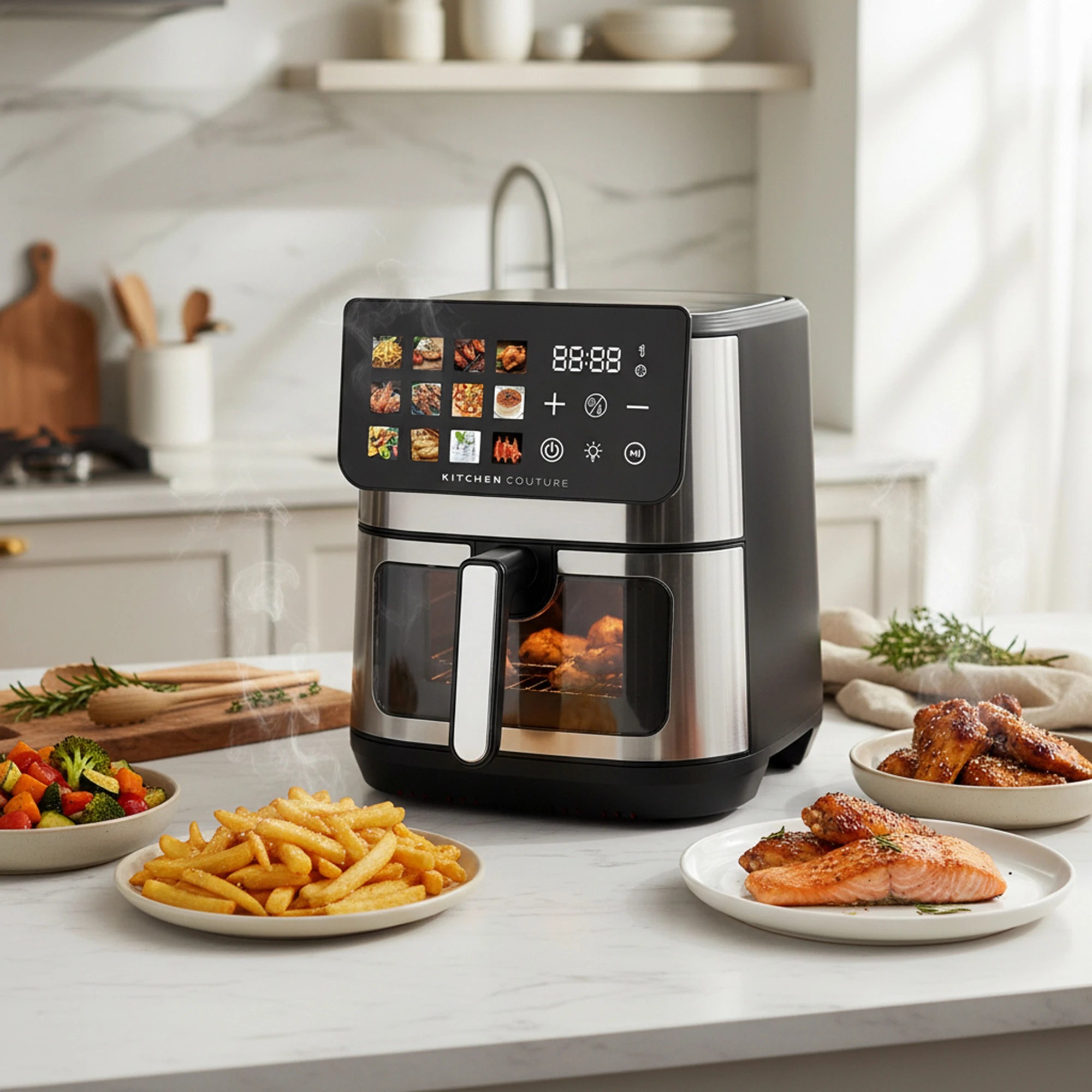 2 Kitchen Couture 8.5L Big Screen view Air Fryer - Grey, 2 of 7