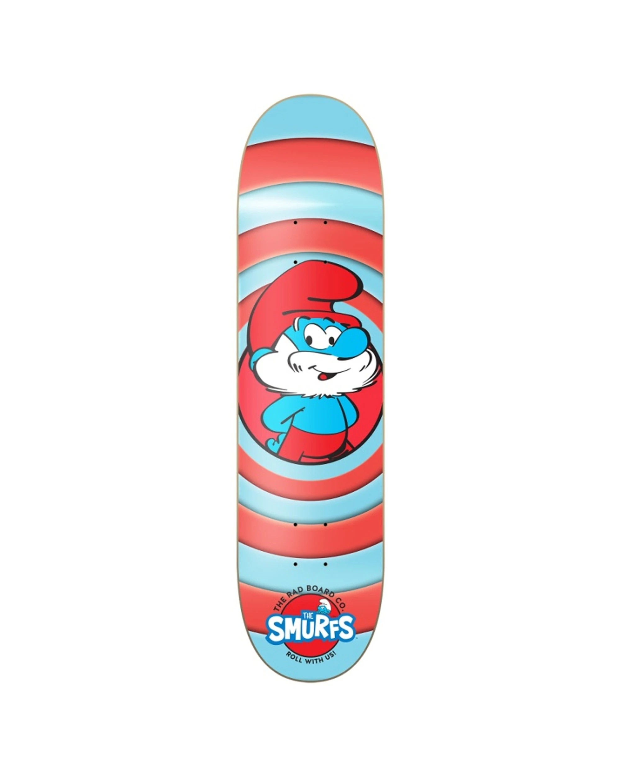 1 Rad Board Co Smurfs Skateboard Deck Papa Smurf Birch Wood 8 Inch - Multi, 1 of 6