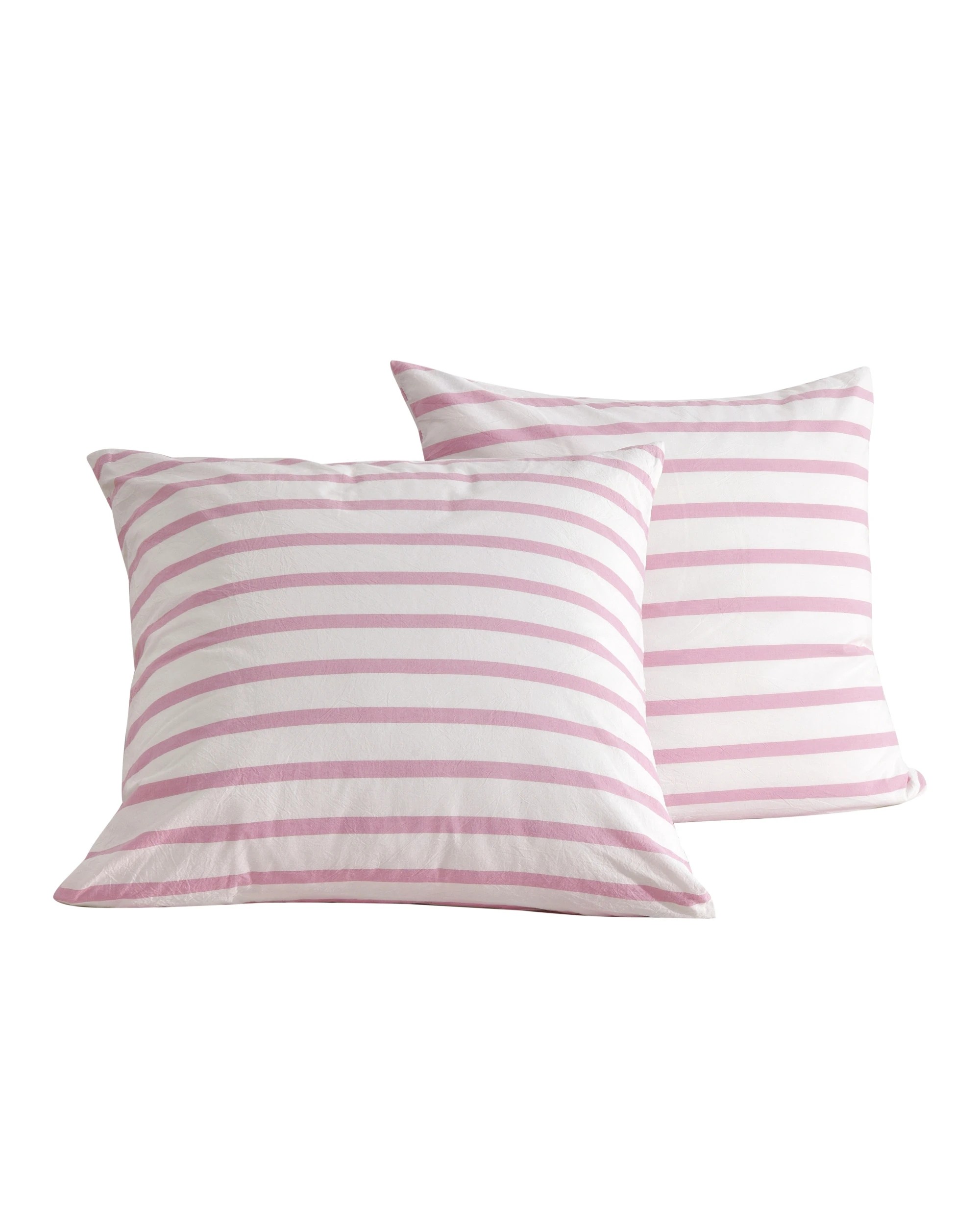 6 Dreamaker Twin Pack Bask Yarn Dyed Washed Cotton Striped Standard Pillowcase - Pink Pearl, 6 of 6