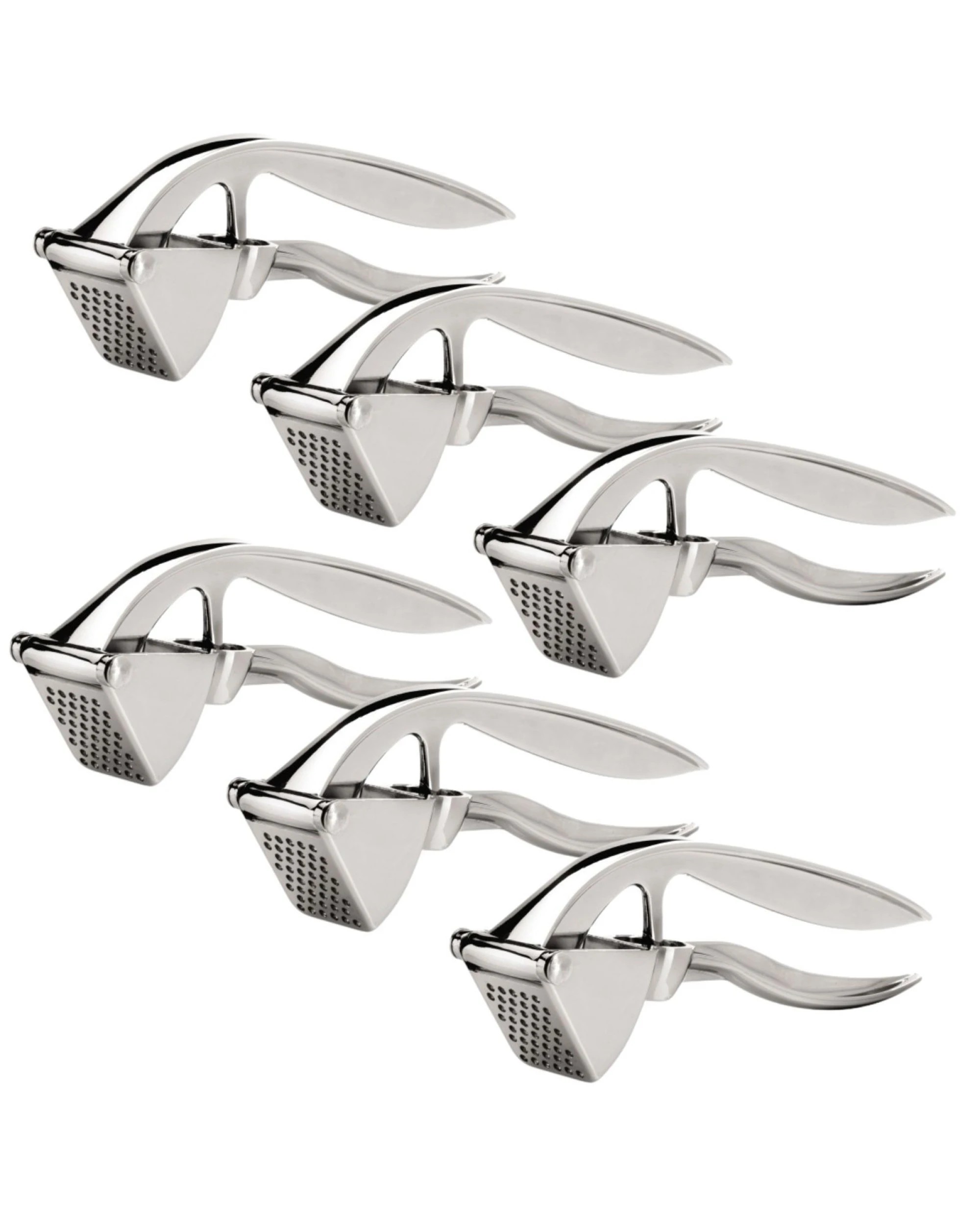 1 Wiltshire Stainless Steel 2-in-1 Garlic Press and Cherry Olive Pitter Tool, 1 of 5