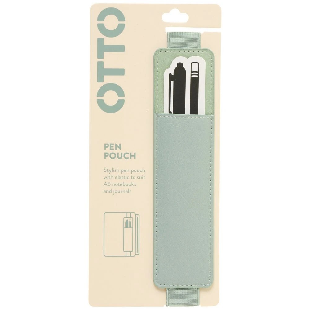 1 Otto Pen Pouch with Elastic Sage, 1 of 2
