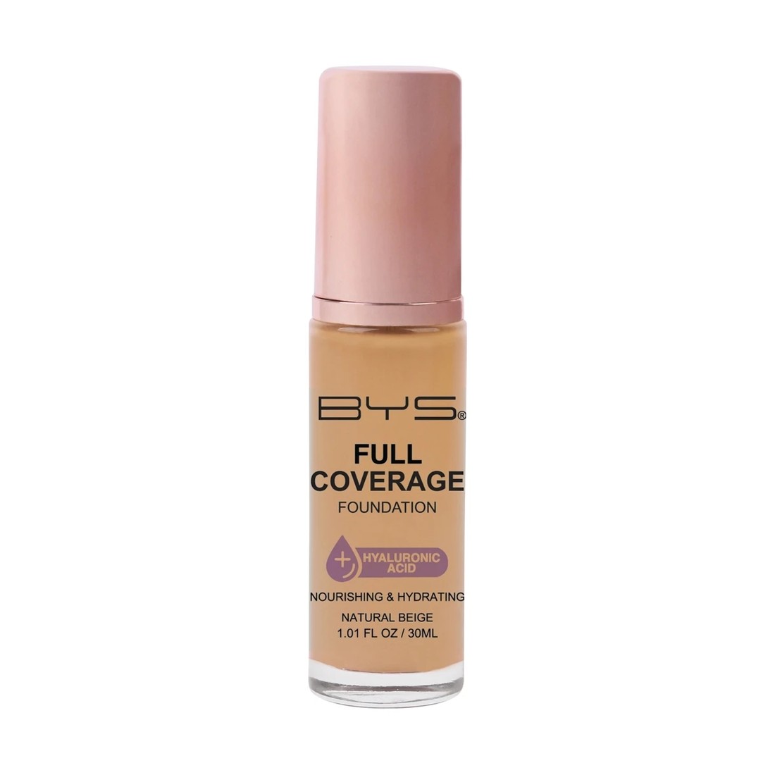 1 BYS Full Coverage Foundation - 30ml, Natural Beige, 1 of 1