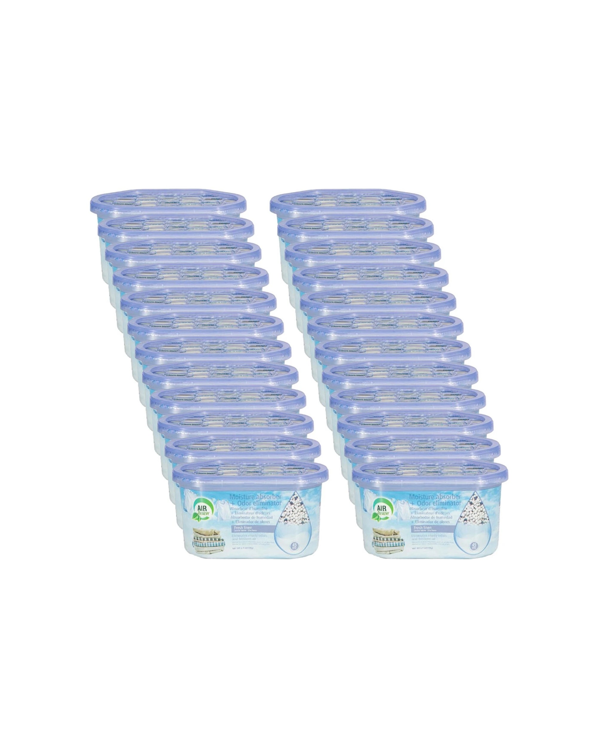 1 Air Fusion 24PK Moisture Absorber Odour Eliminator 189g Fresh Linen Scent - White, 1 of 3