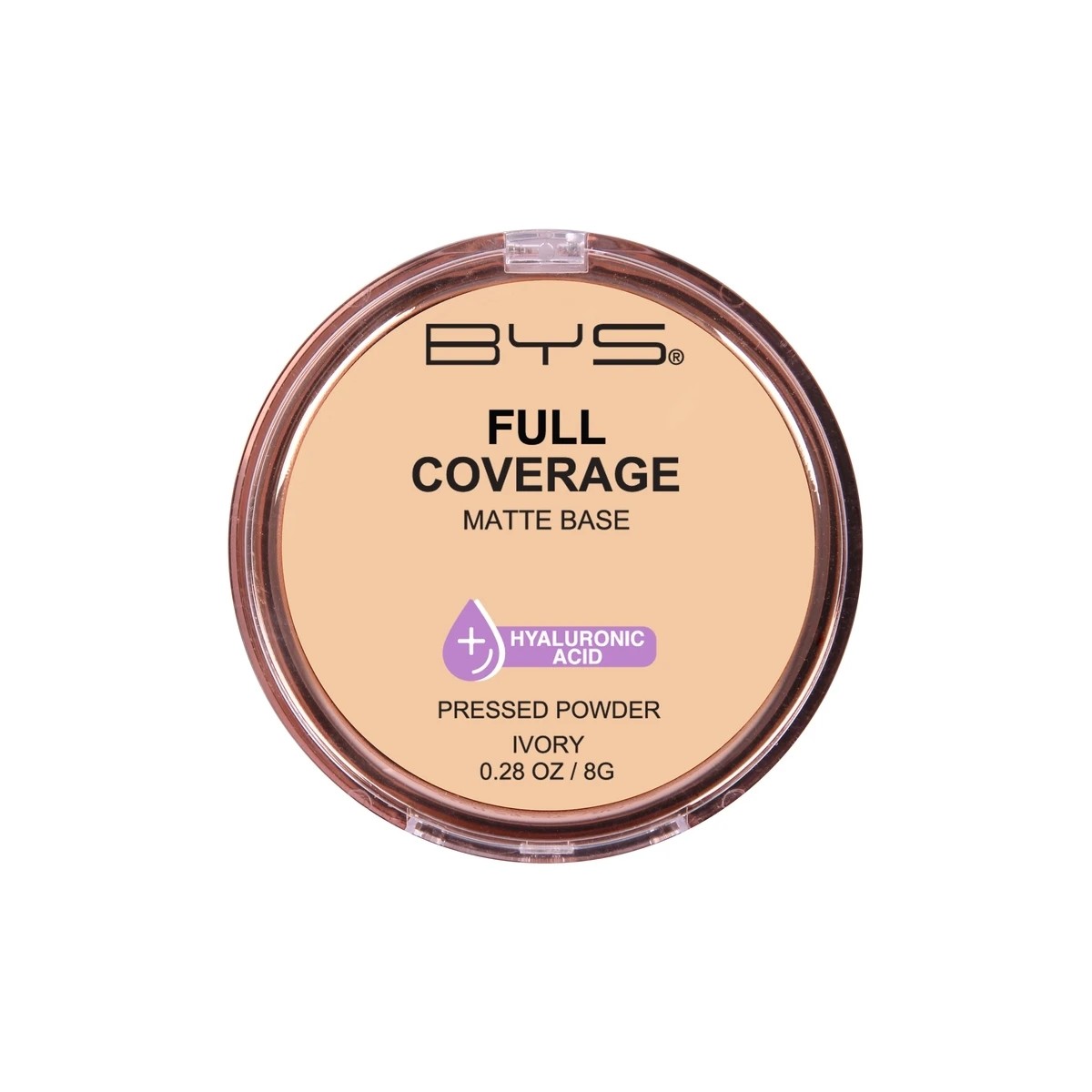 1 BYS Full Coverage Pressed Powder - Ivory